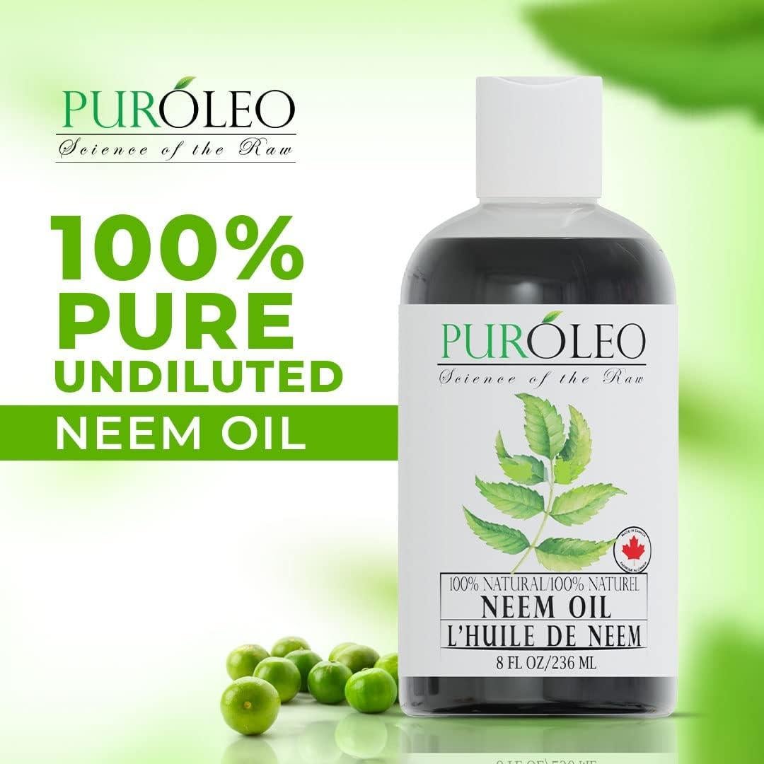 Aceite de Neem 100% Puro 236 ml Pureoyl para Piel y Belleza
