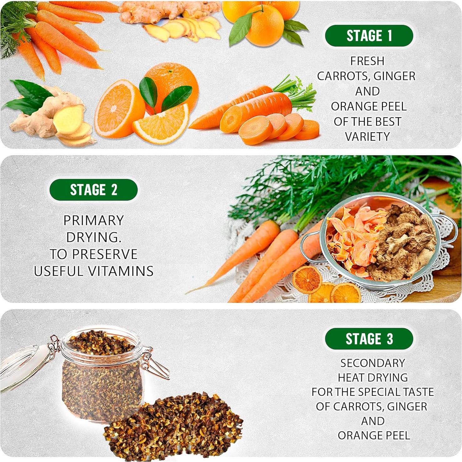 Té Herbal a Granel TeaDreamTea - Zanahoria, Jengibre y Naranja - 113 g