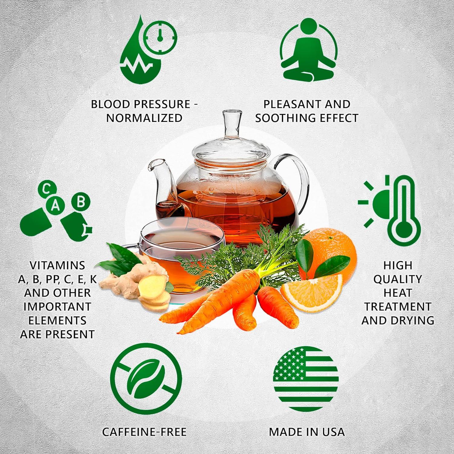 Té Herbal a Granel TeaDreamTea - Zanahoria, Jengibre y Naranja - 113 g