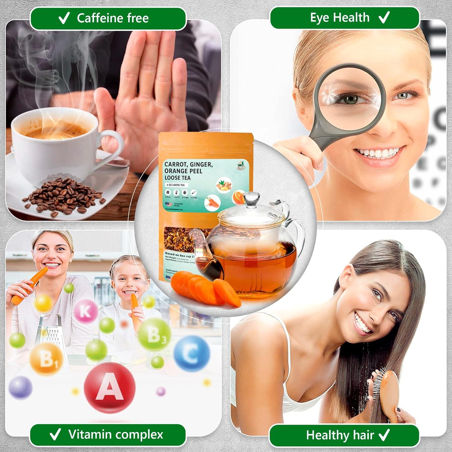 Té Herbal a Granel TeaDreamTea - Zanahoria, Jengibre y Naranja - 113 g