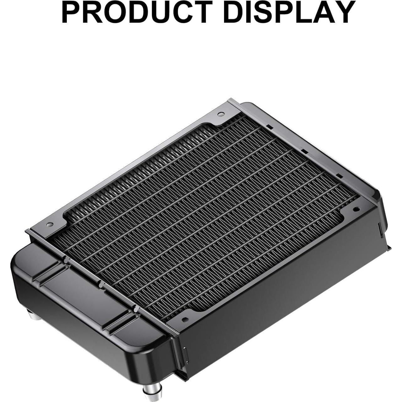 Radiador de Refrigeración por Agua Clyxgs 80mm Aluminio Negro