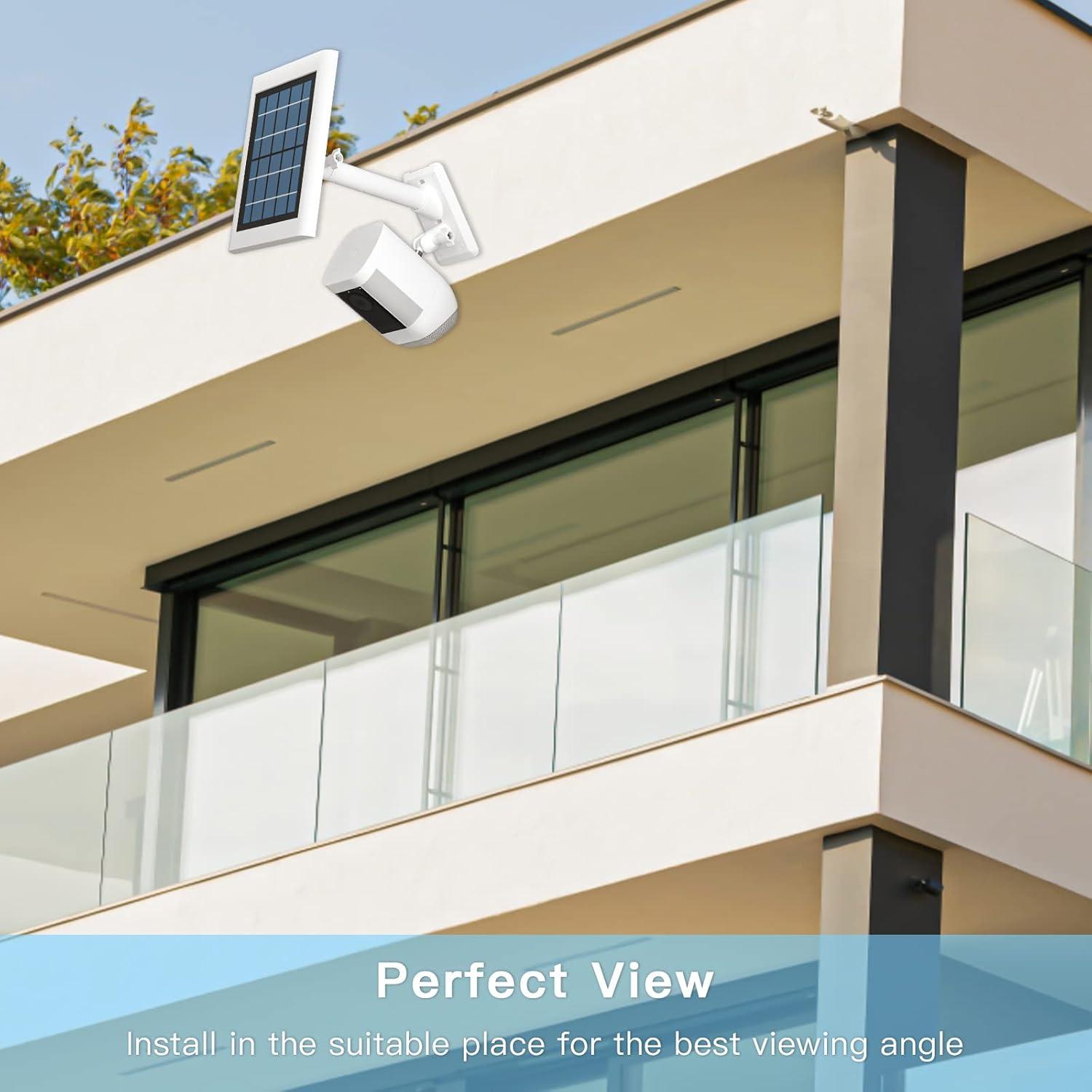 Soporte de Pared 2-en-1 HOLACA para Panel Solar y Cámara