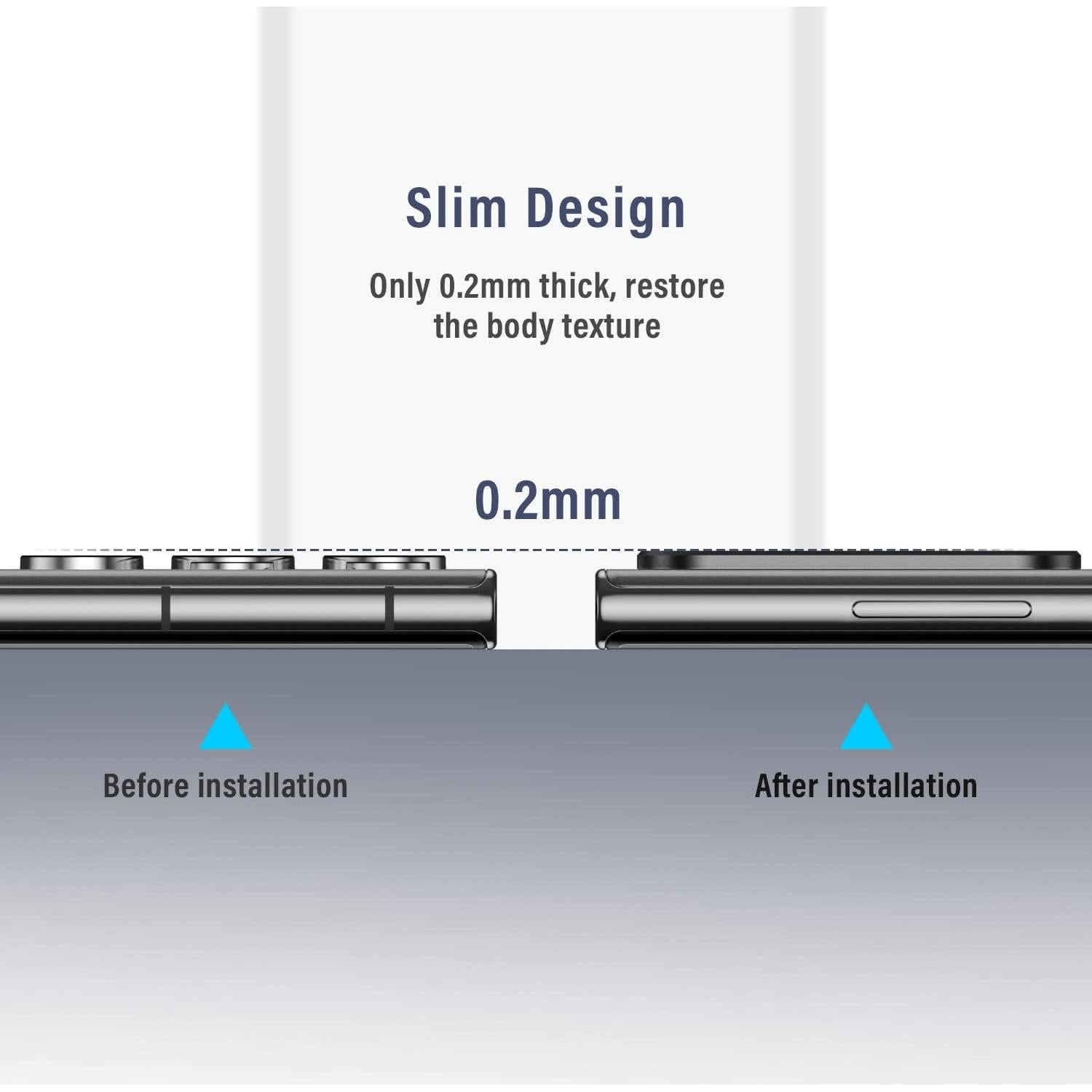 Protector de Lente de Cámara AFARER para Samsung S23 Ultra