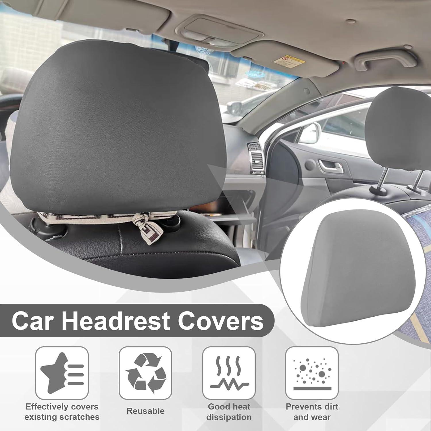 Funda de Reposacabezas de Coche BFXM - 2 Piezas Gris Universal