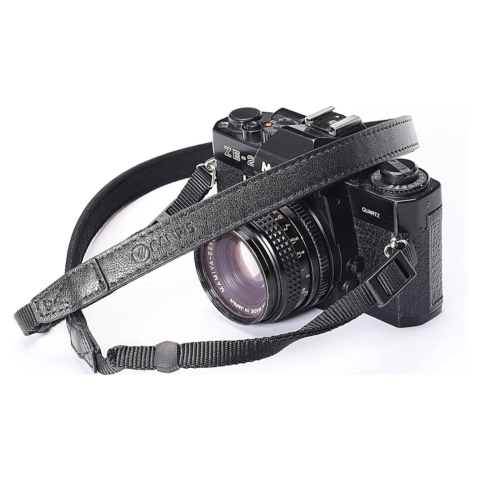 Correa de Cuero para Cámara CANPIS CP008 Negra Ajustable