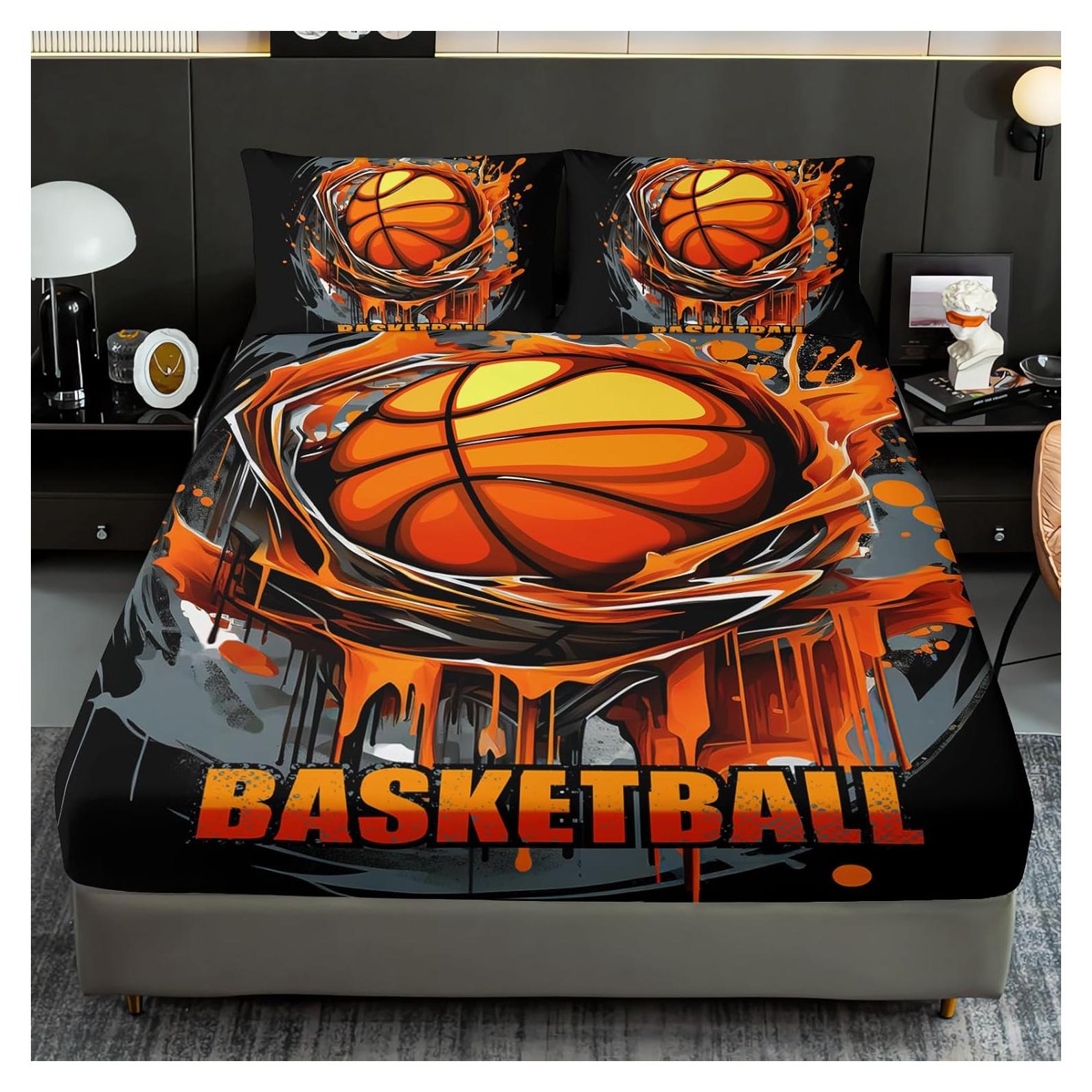 Juego de Sábanas AILONEN Individual Baloncesto 3 Piezas Microfibra