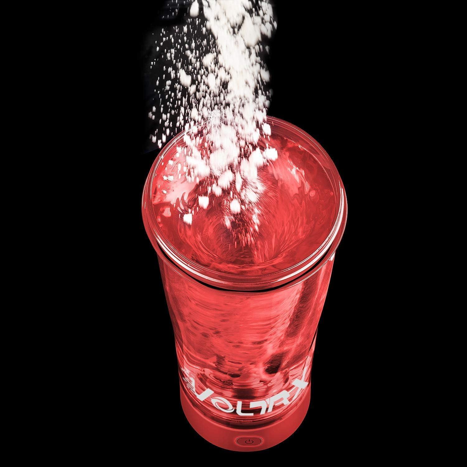 Botella Mezcladora Eléctrica VOLTRX VortexBoost 700 ml Rojo