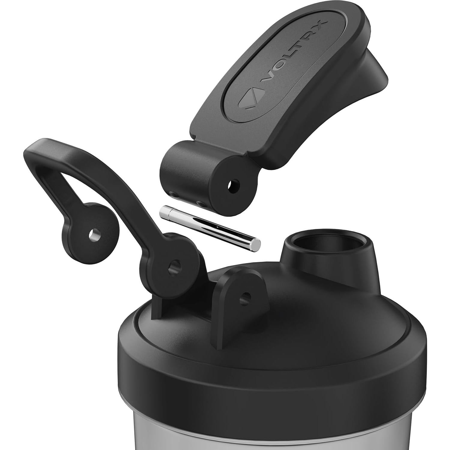 Botella Mezcladora Eléctrica VOLTRX VortexBoost 700 ml Rojo