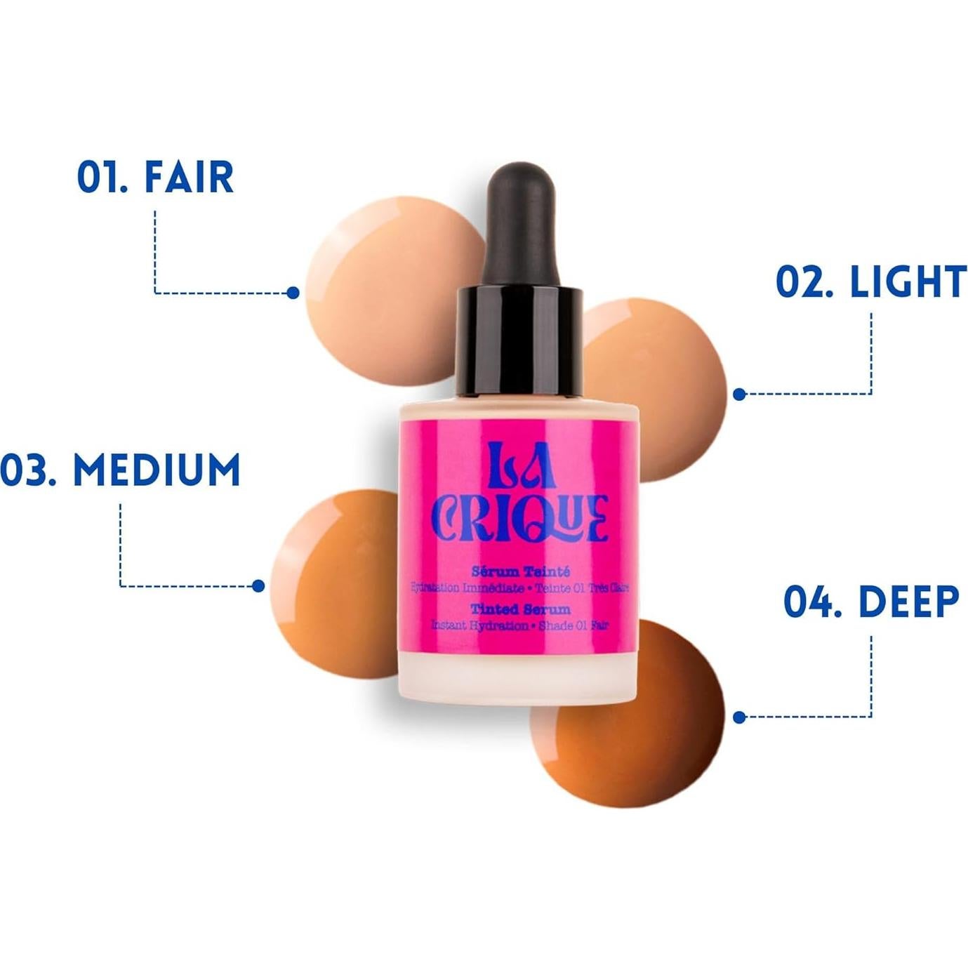 Suero Tinte Hidratante La Crique 29.57 ml - 01 Claro