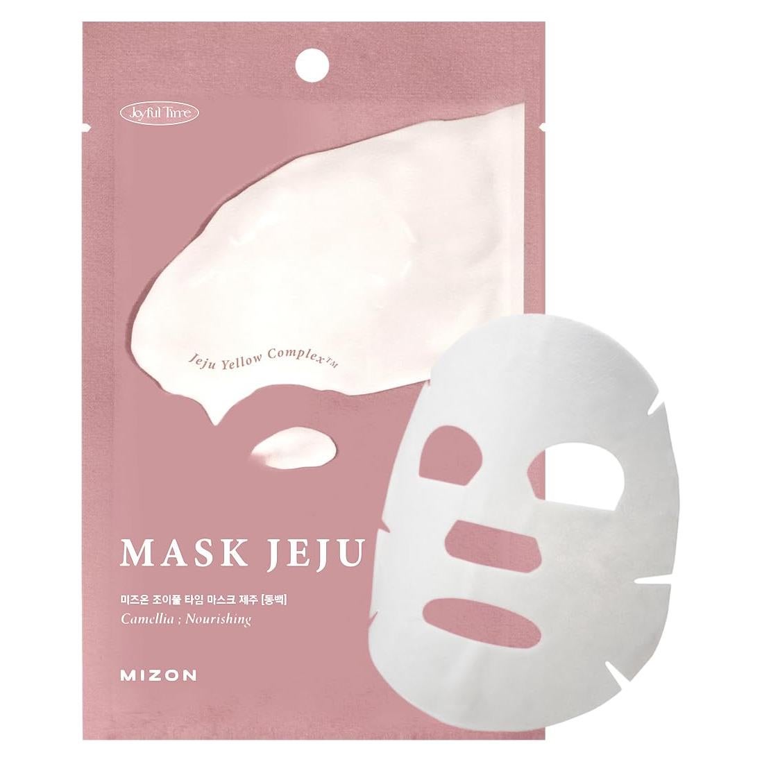 MIZON Máscara Facial Joyful Time Jeju Camelia 10 Piezas