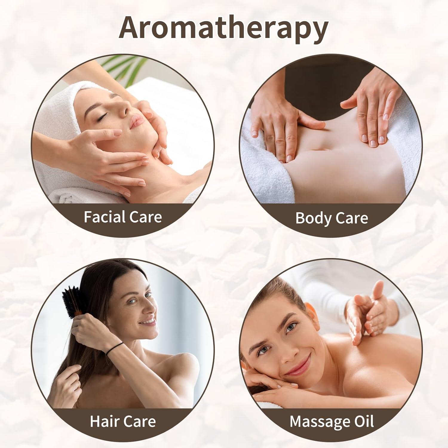 Set de Aceites Esenciales Yethious 100% Puro - Jazmín, Manzanilla y Sándalo 3x9.8ml