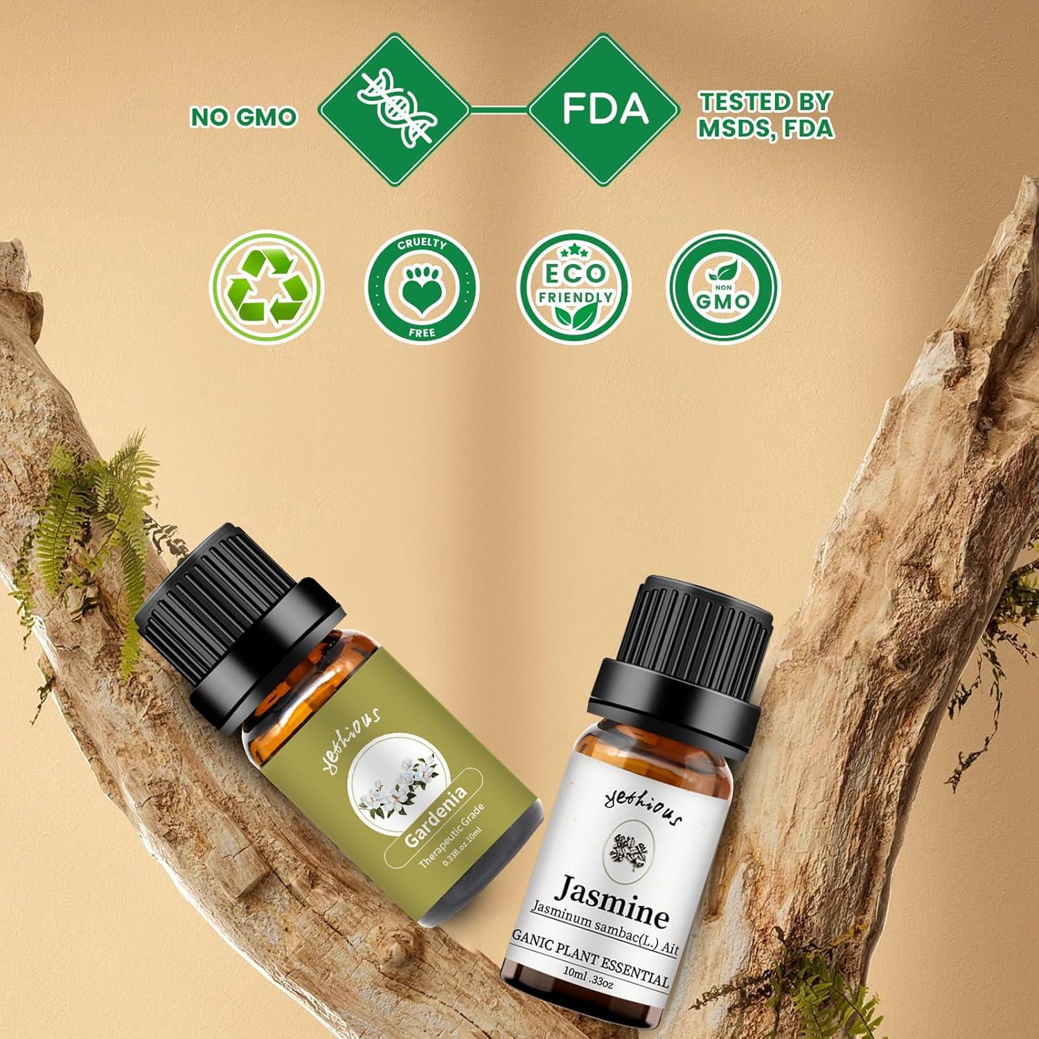 Set de Aceites Esenciales Puro Yethious Jazmín y Gardenia 20ml