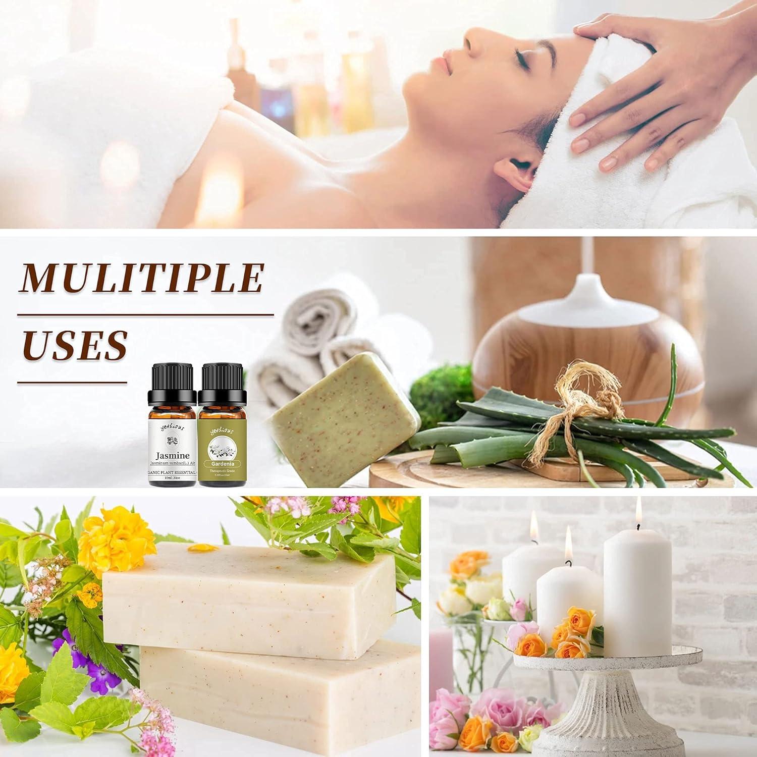 Set de Aceites Esenciales Puro Yethious Jazmín y Gardenia 20ml