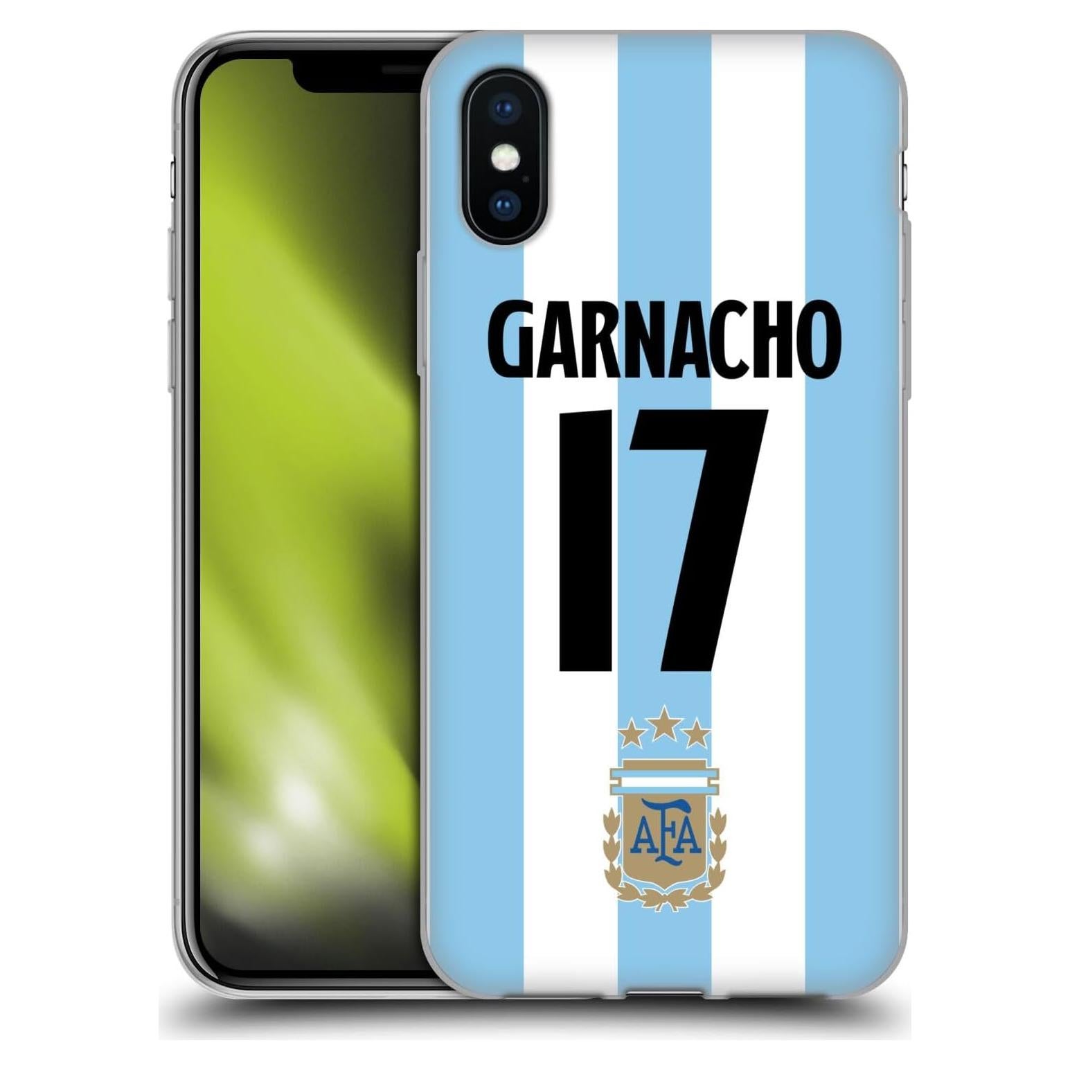 Funda de Gel AFA Alejandro Garnacho para iPhone X/Xs 2024/25