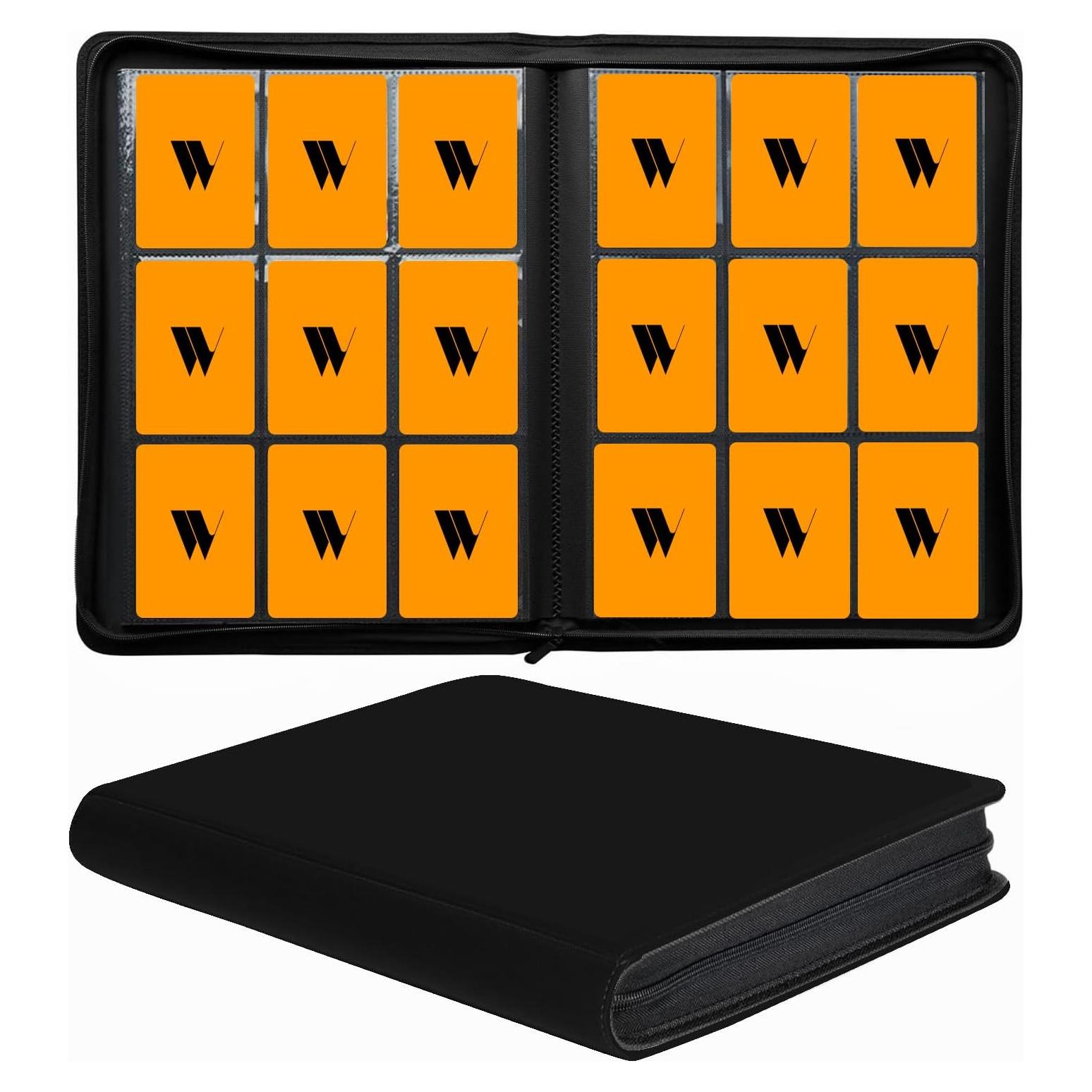 Álbum de Tarjetas Coleccionables WUTONMU 540 Bolsillos Negro