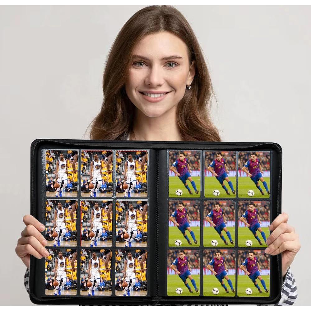 Álbum de Tarjetas Coleccionables WUTONMU 540 Bolsillos Negro