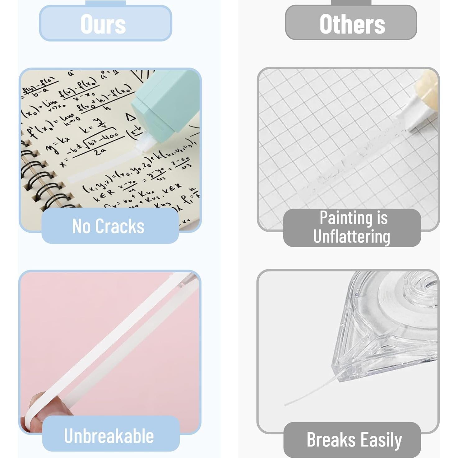 Cinta Correctora Mr. Pen 6 pcs Pastel 0.51 cm x 600.84 cm