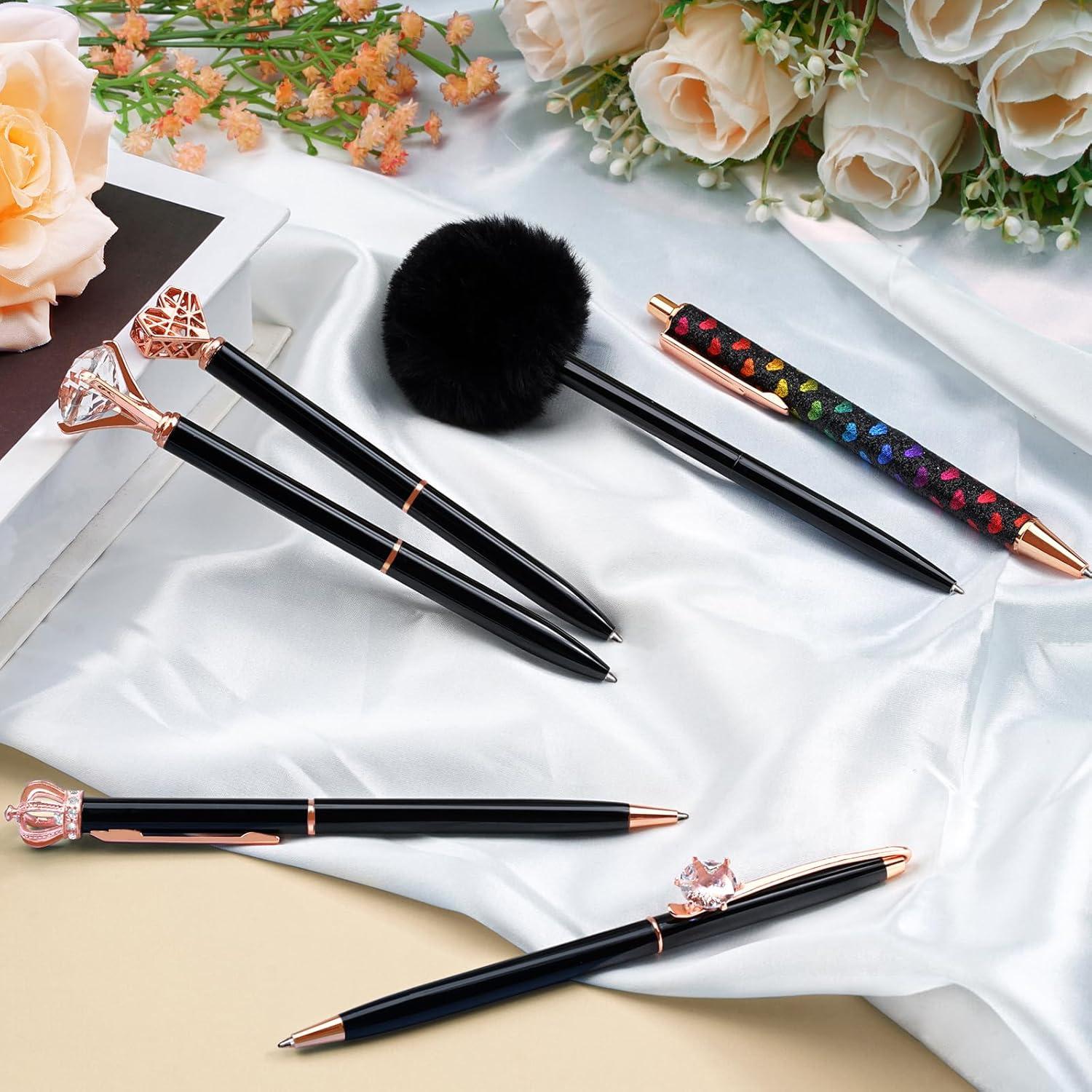 Set de 8 Bolígrafos WEMATE de Metal con Punta Media 1mm