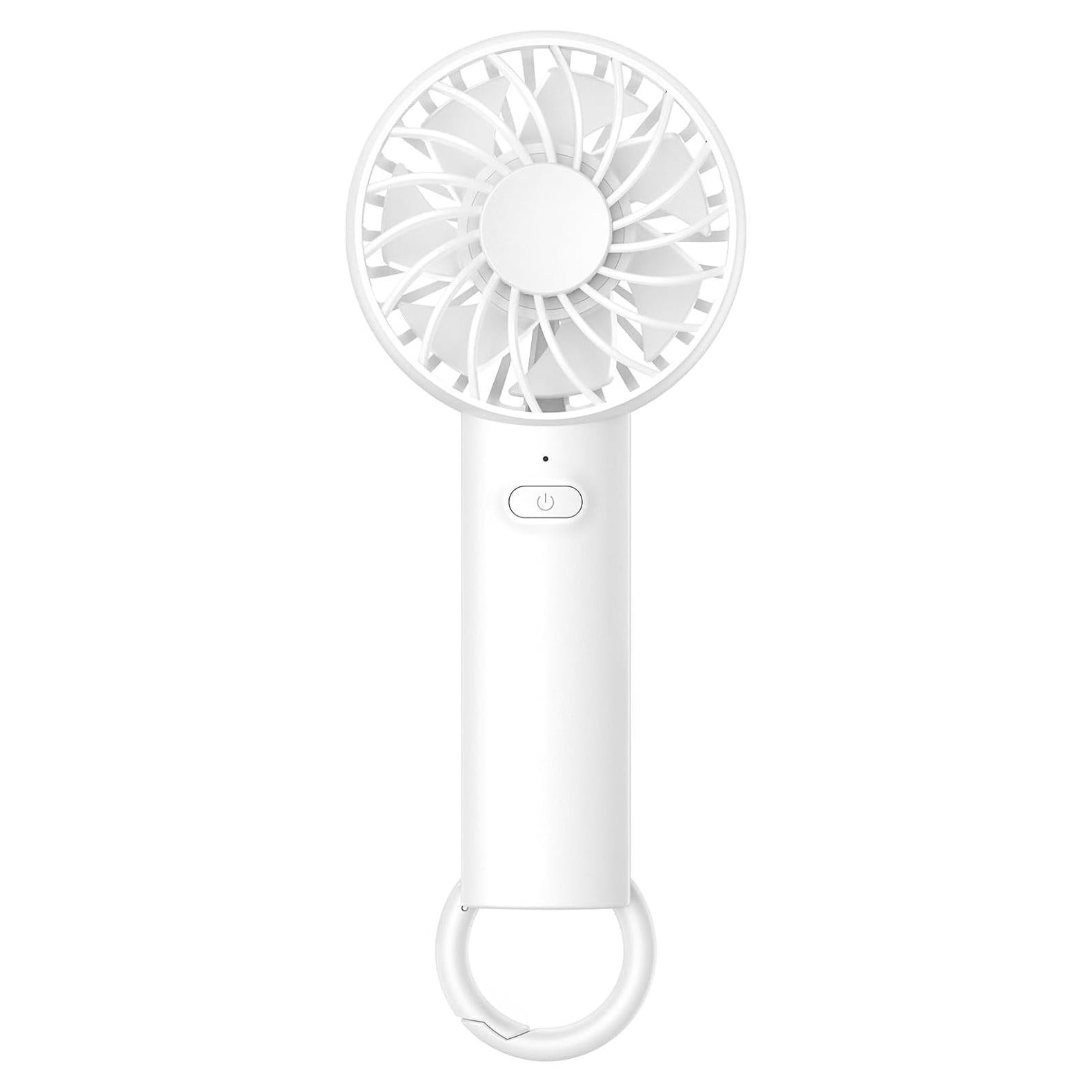 Ventilador de Mano Lamicall WT-F99-W Blanco, Recargable USB, 3 Velocidades