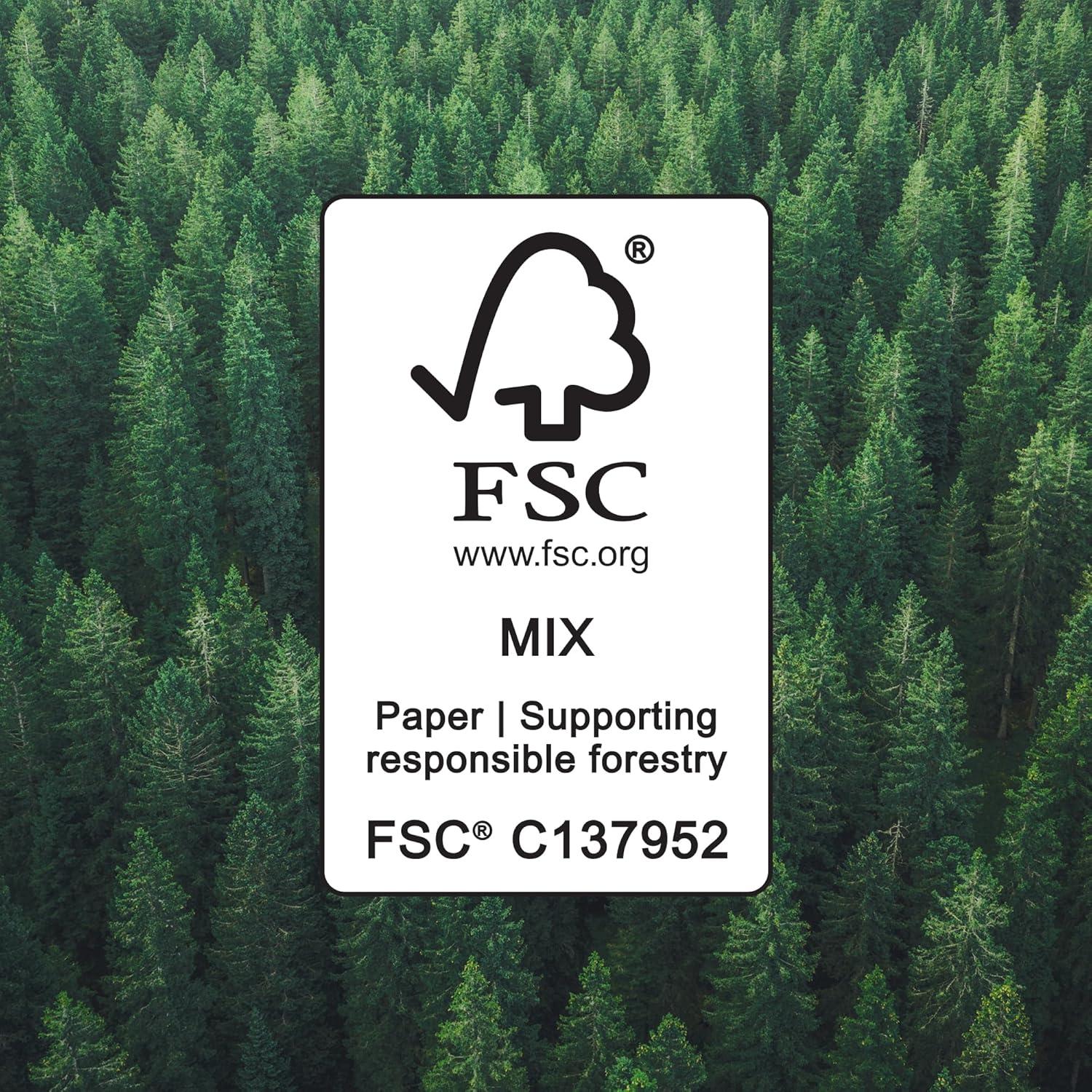 Papel Higiénico Suave Amazon Basics 2 Capas 6 Rollos 2100 Hojas