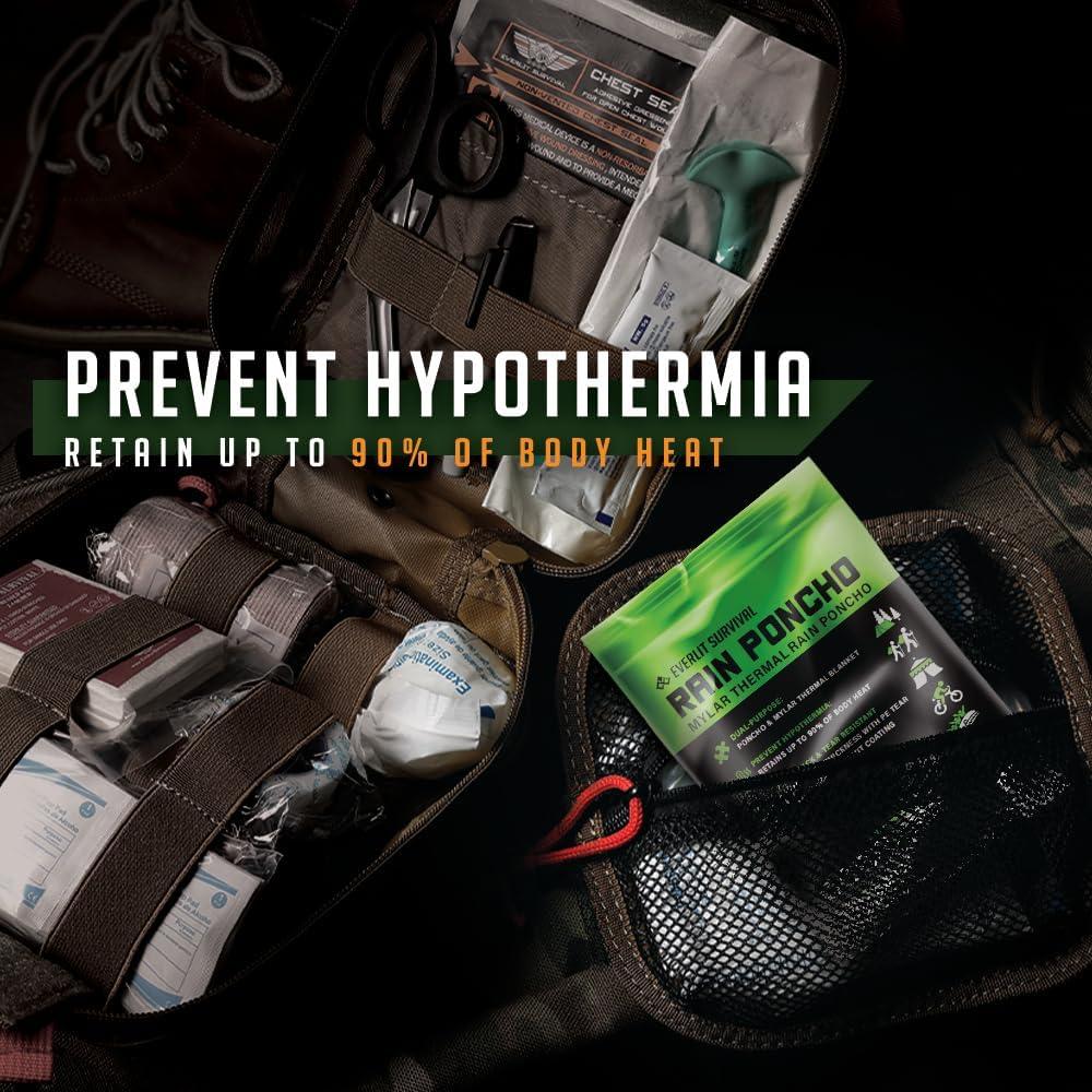 Poncho de Lluvia de Emergencia Everlit Mylar 119.4x101.6cm