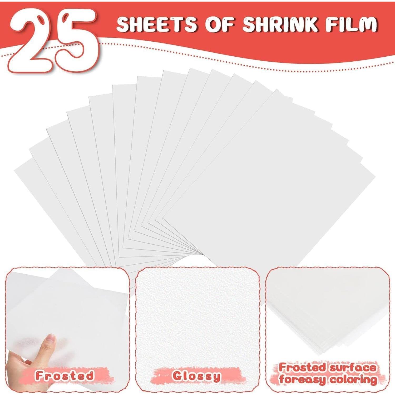 Kit de Manualidades Shrinky Dink 225PCS OFNMY - Hojas y Llaveros