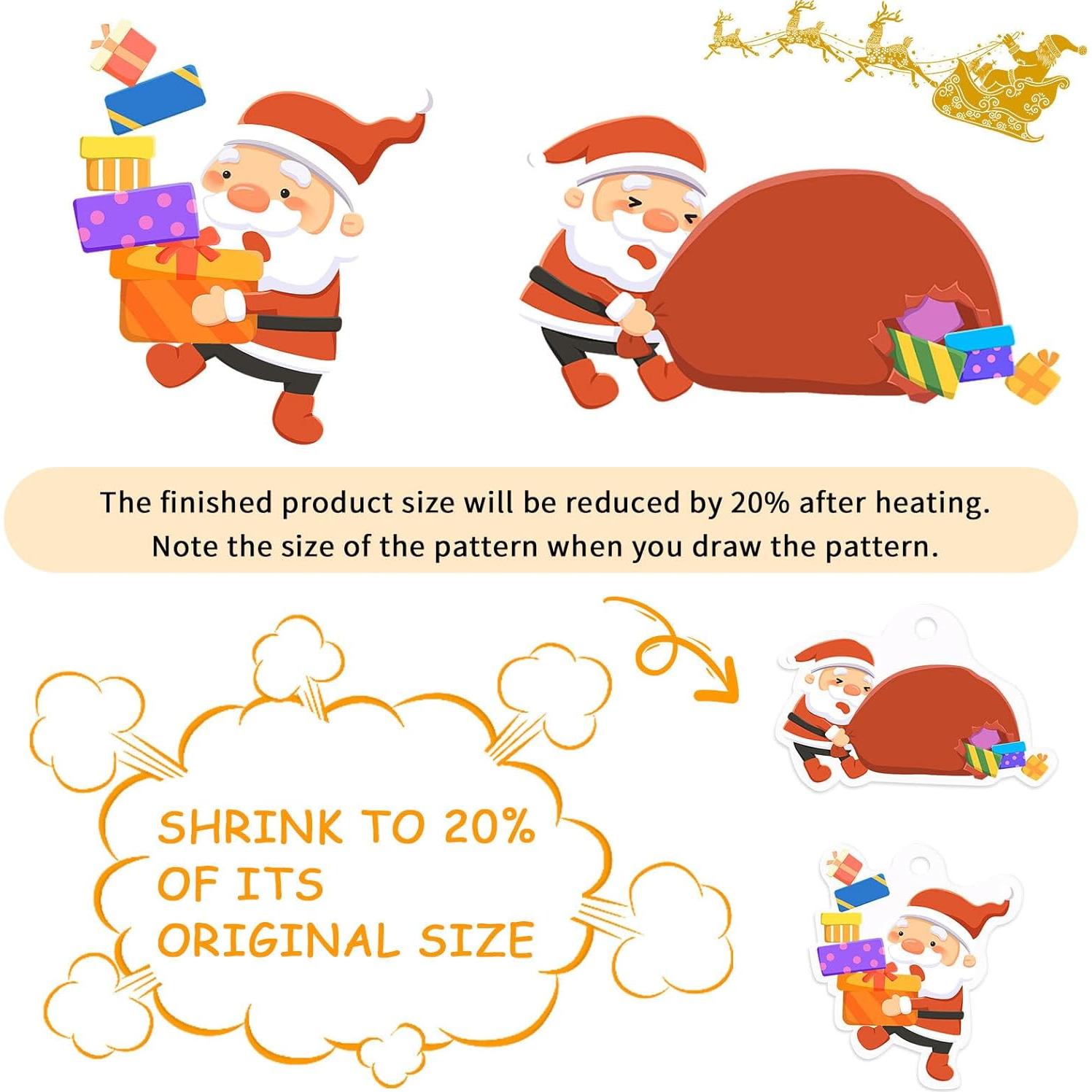 Kit de Manualidades Shrinky Dink 225PCS OFNMY - Hojas y Llaveros