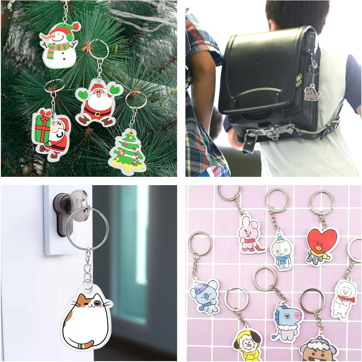 Kit de Manualidades Shrinky Dink 225PCS OFNMY - Hojas y Llaveros