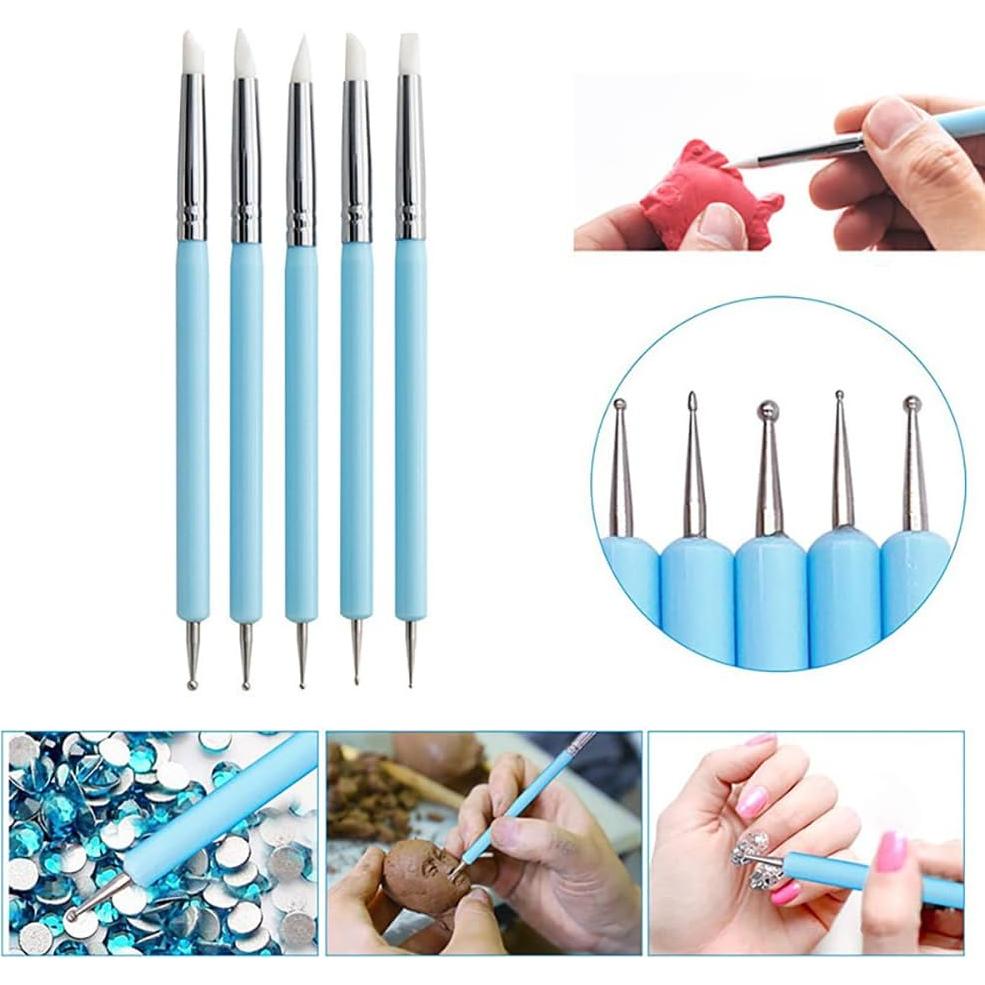 Herramientas de Escultura de Arcilla Silicona YAMHOHO 10 Piezas