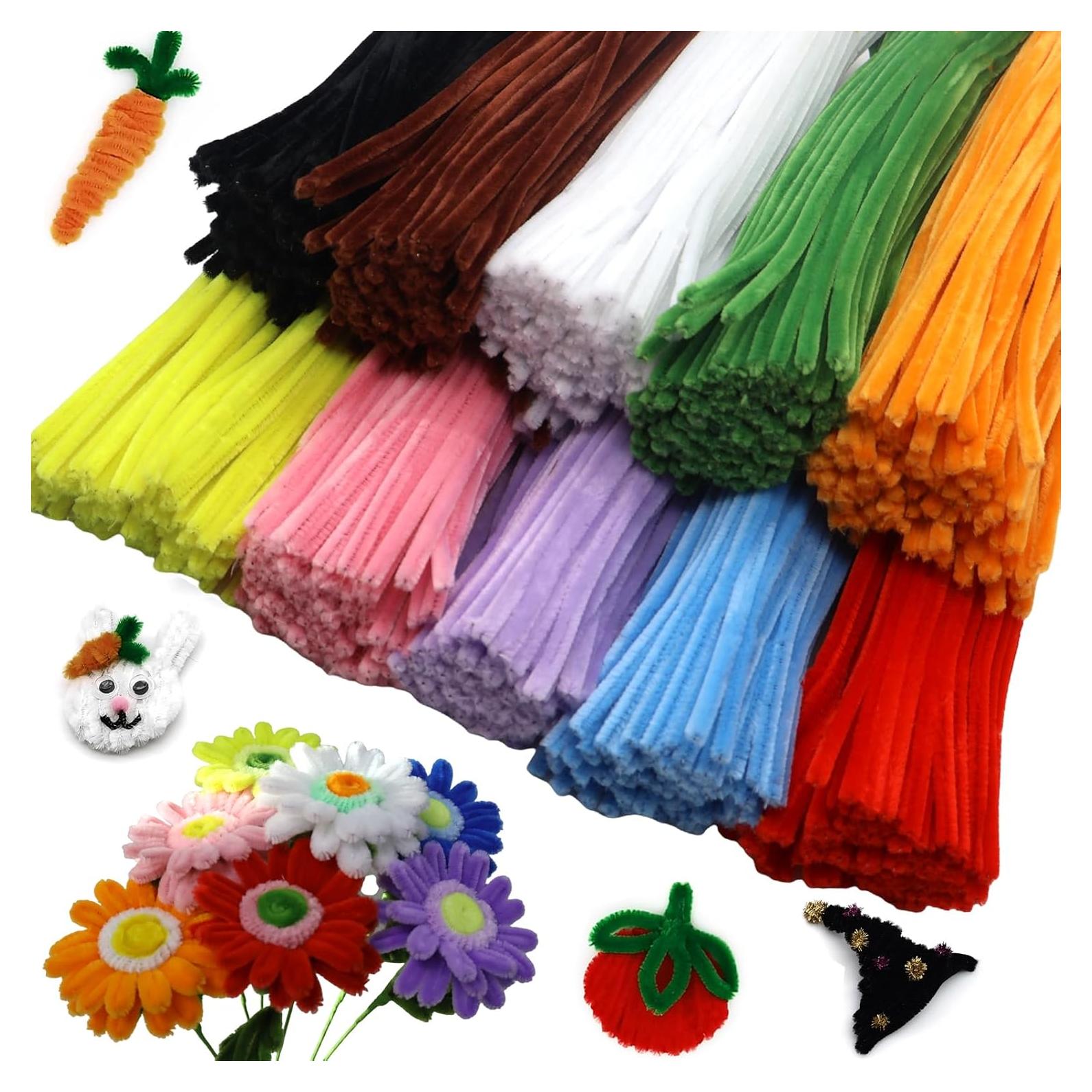 Juego de Limpiapipas Cldamecy 1000 Pcs 6mm x 30cm 10 Colores