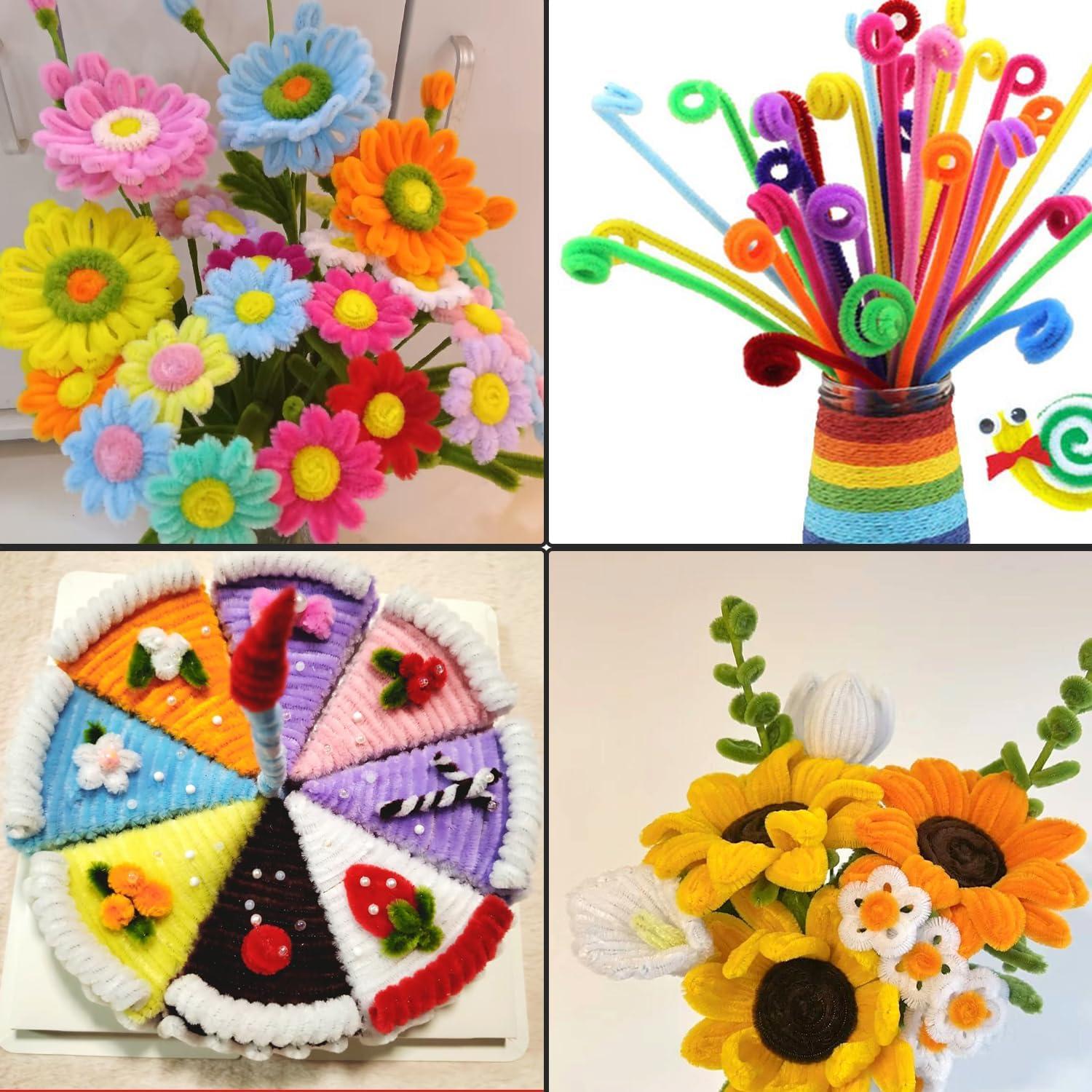 Juego de Limpiapipas Cldamecy 1000 Pcs 6mm x 30cm 10 Colores