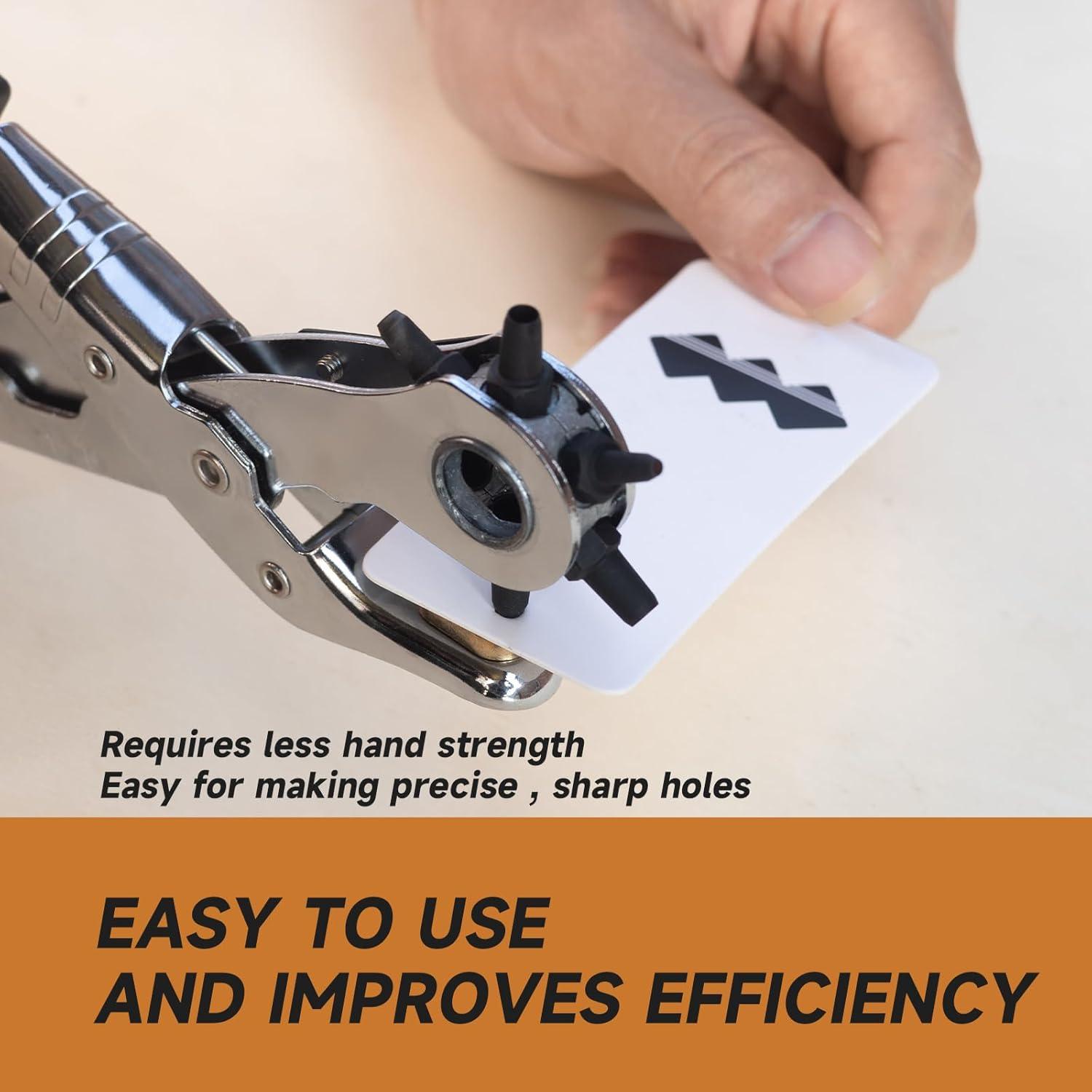 Perforador de agujeros TOWOT con 6 cabezales de repuesto