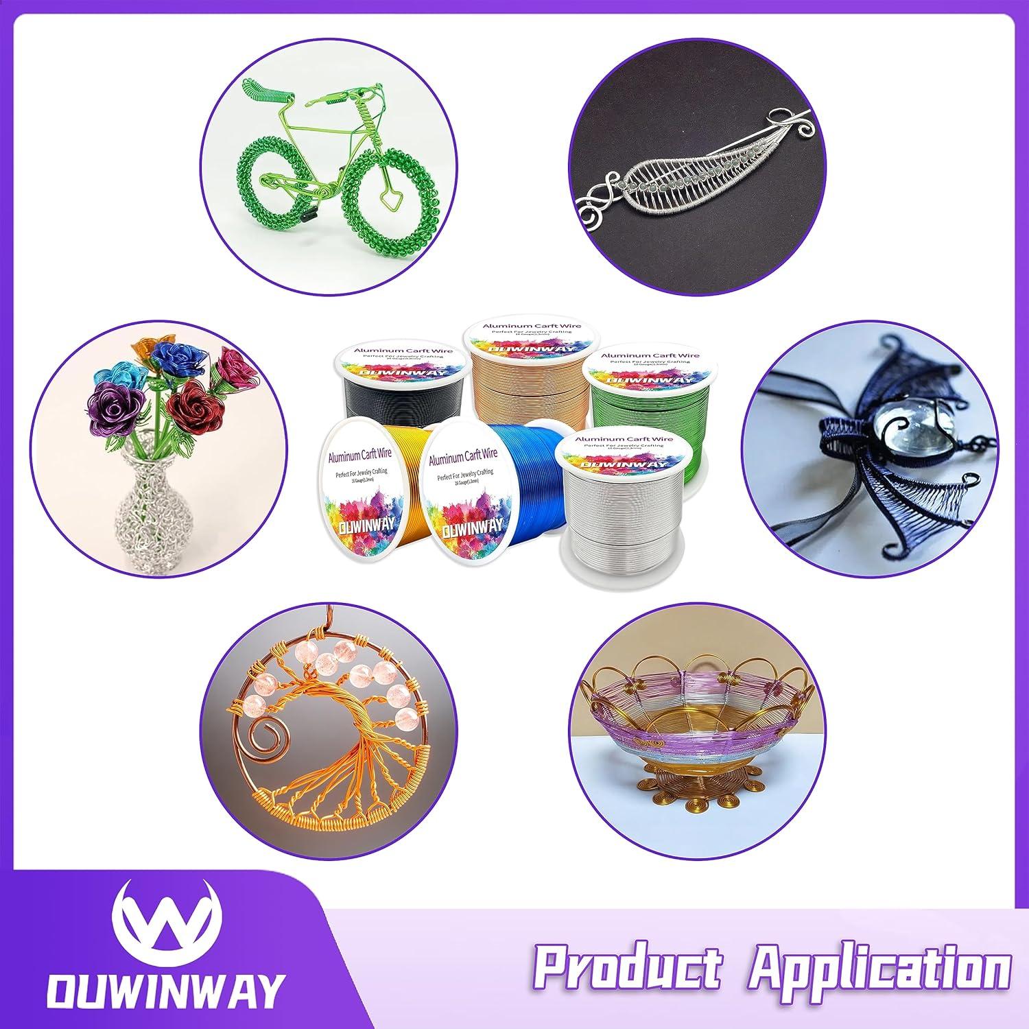 Alambre de Aluminio Negro 16 Gauge 46.9m para Manualidades