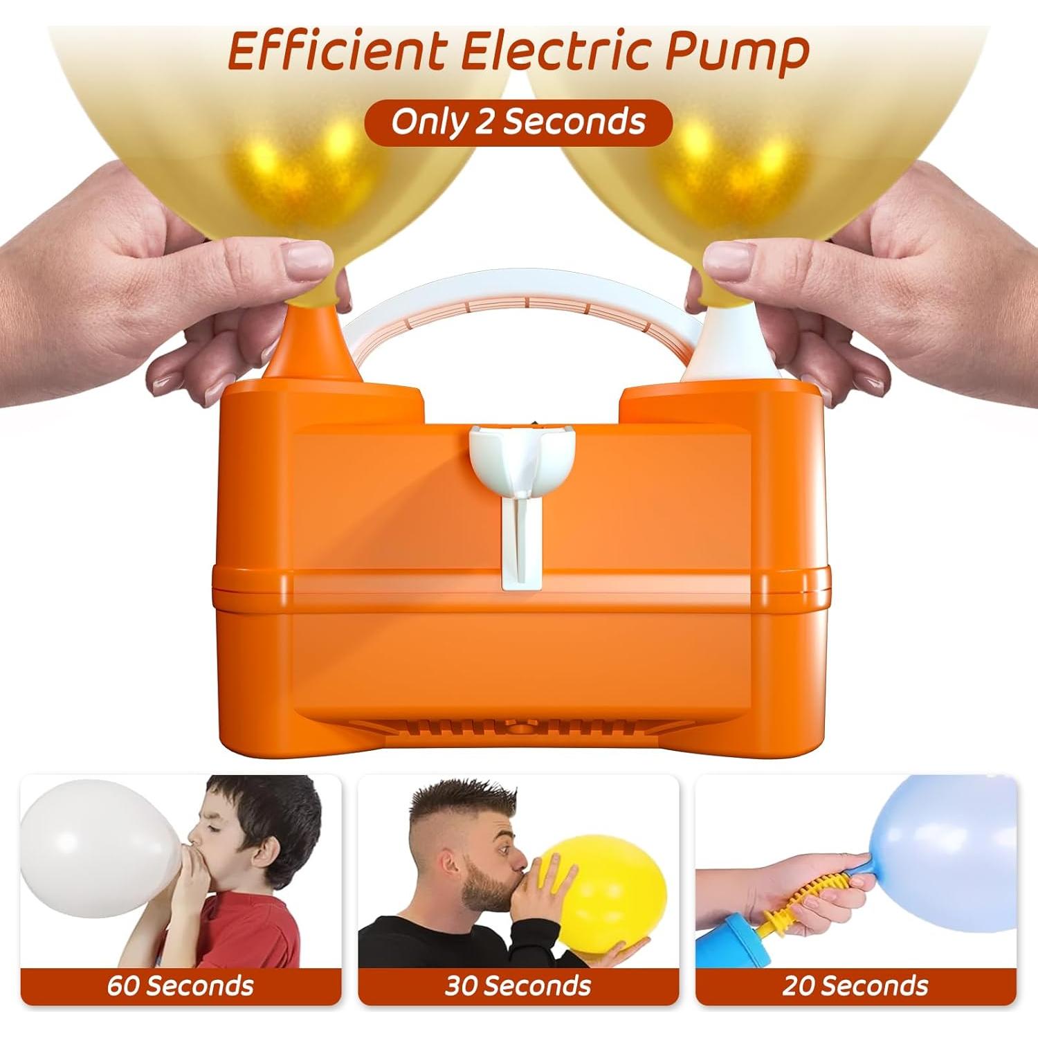 Bomba de Aire Eléctrica Beeyaky para Globos 400W Doble Boquilla