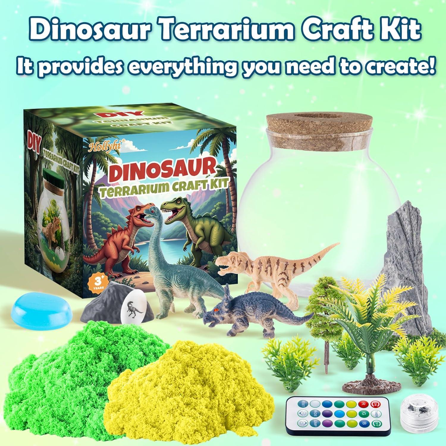 Kit de Terrario Iluminado Hollyhi para Niños 3-12 Años