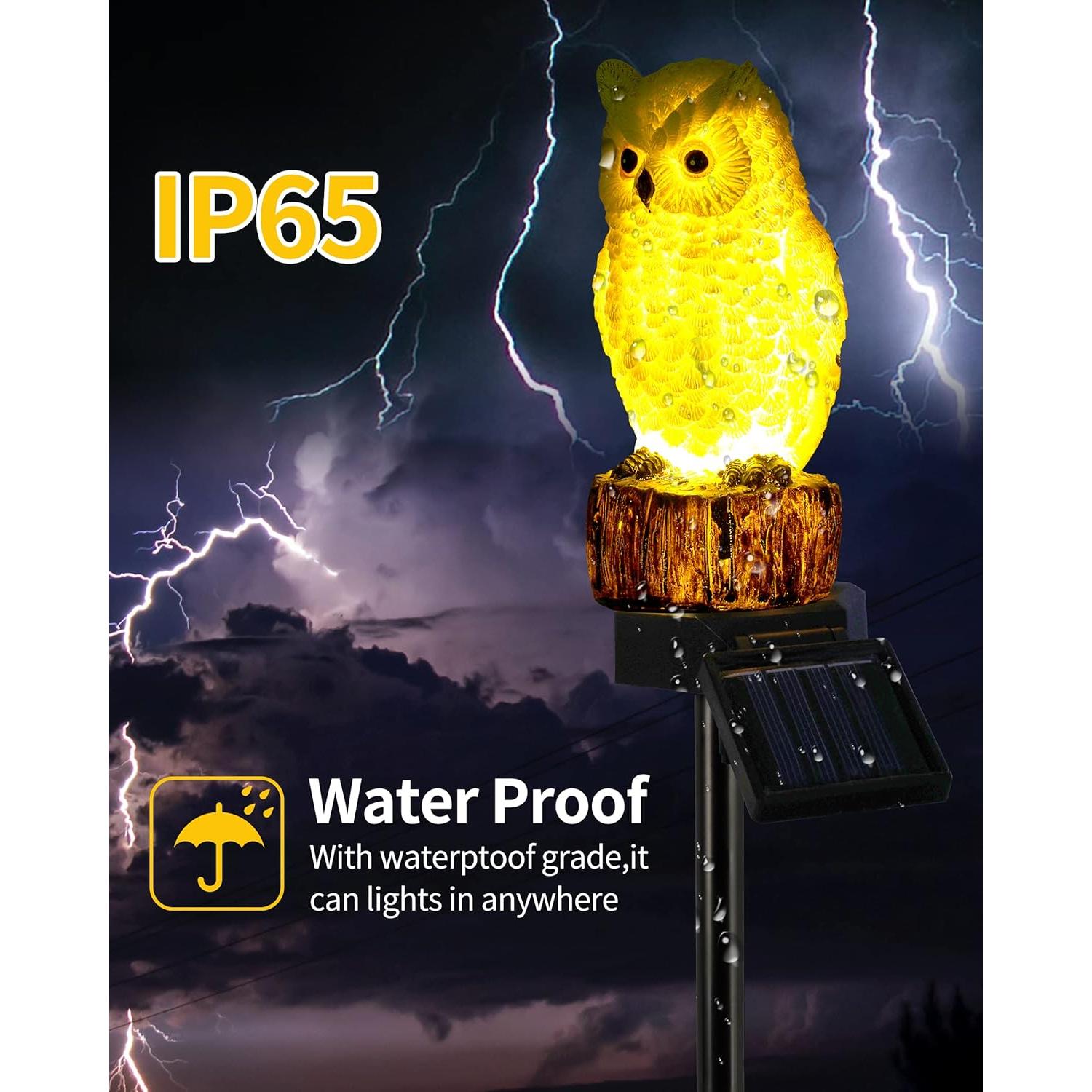 Estaca Solar Decorativa iStatue Búho para Jardín 40cm