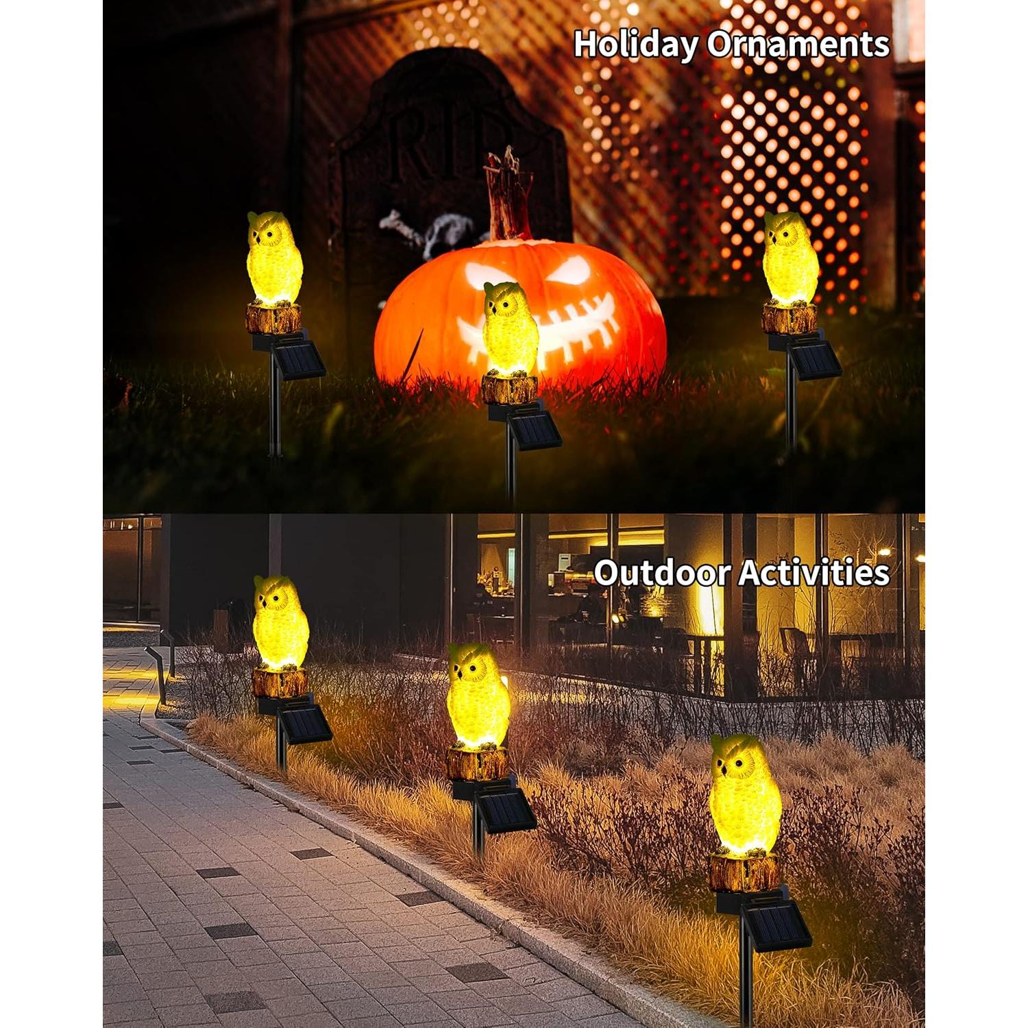 Estaca Solar Decorativa iStatue Búho para Jardín 40cm