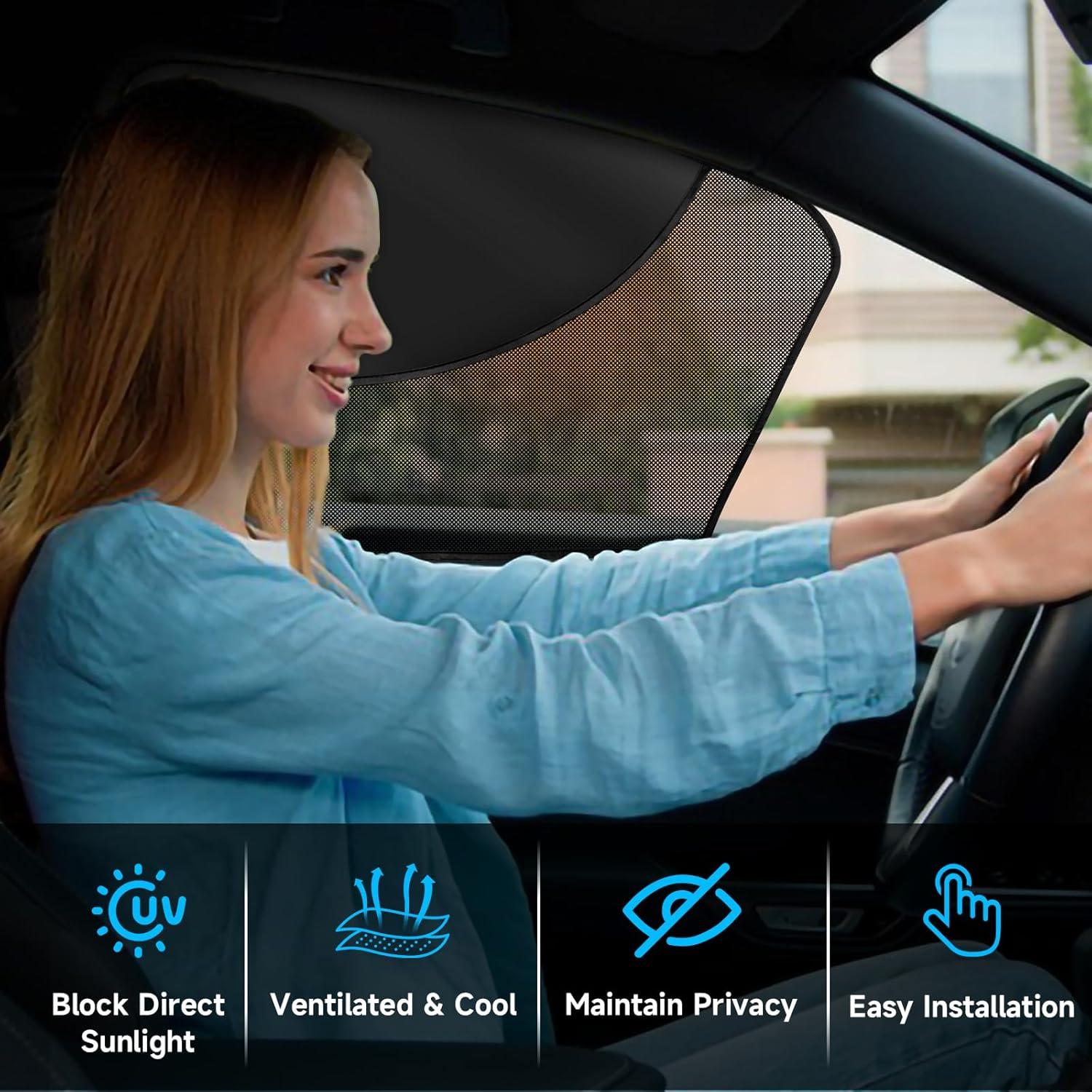 Sombrillas Magnéticas LSTRAGY para Ventanas de Coche - 2 Pcs