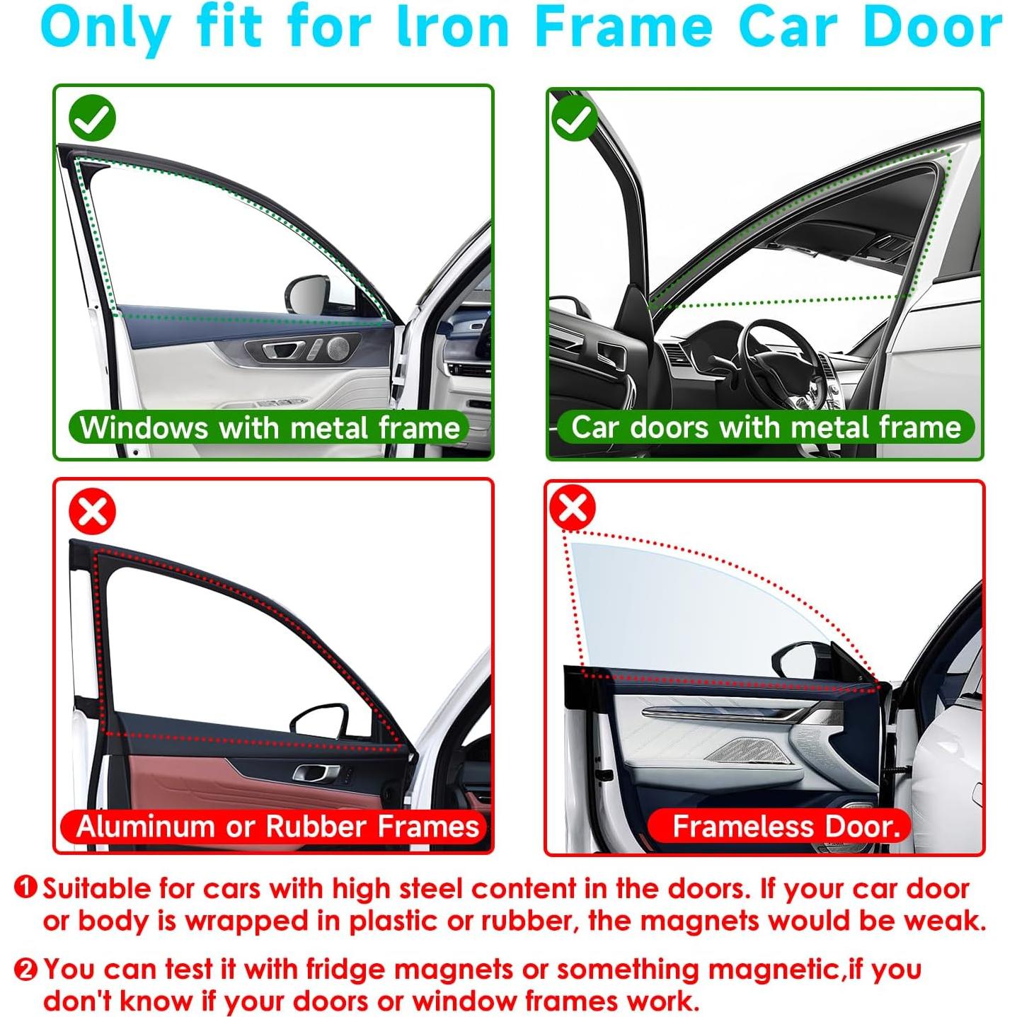 Sombrillas Magnéticas LSTRAGY para Ventanas de Coche - 2 Pcs