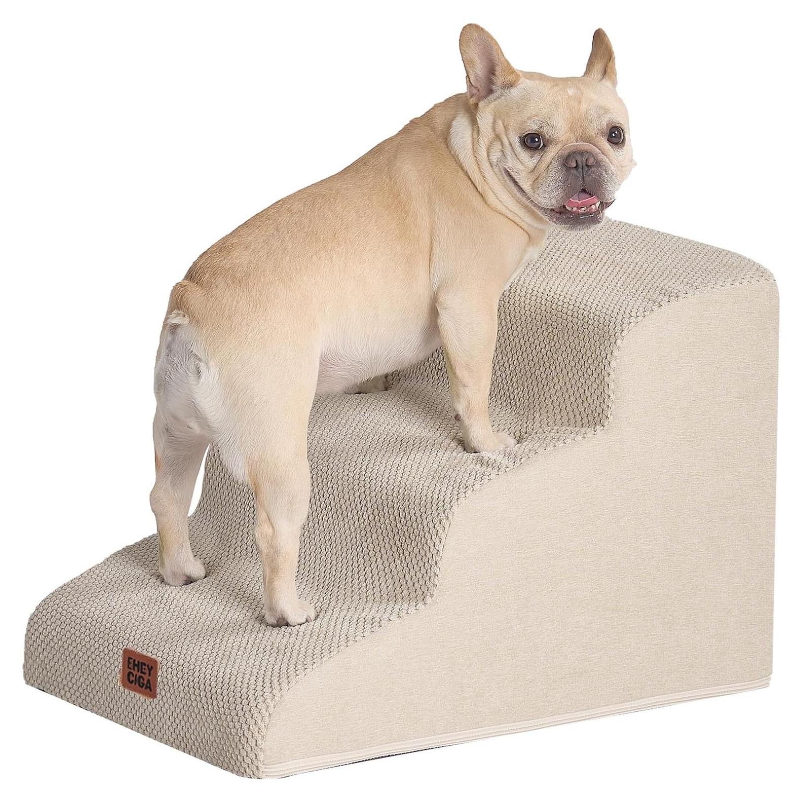Escalera Curvada para Perros EHEYCIGA 3 Pasos Antideslizante 40 cm