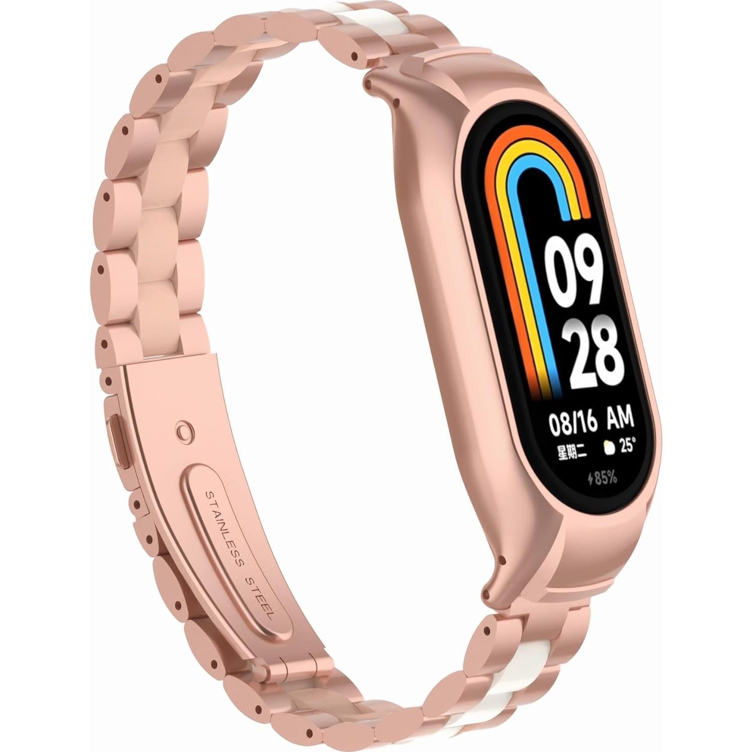 Correa de Acero Inoxidable para Xiaomi Mi Band 8 - Ajustable