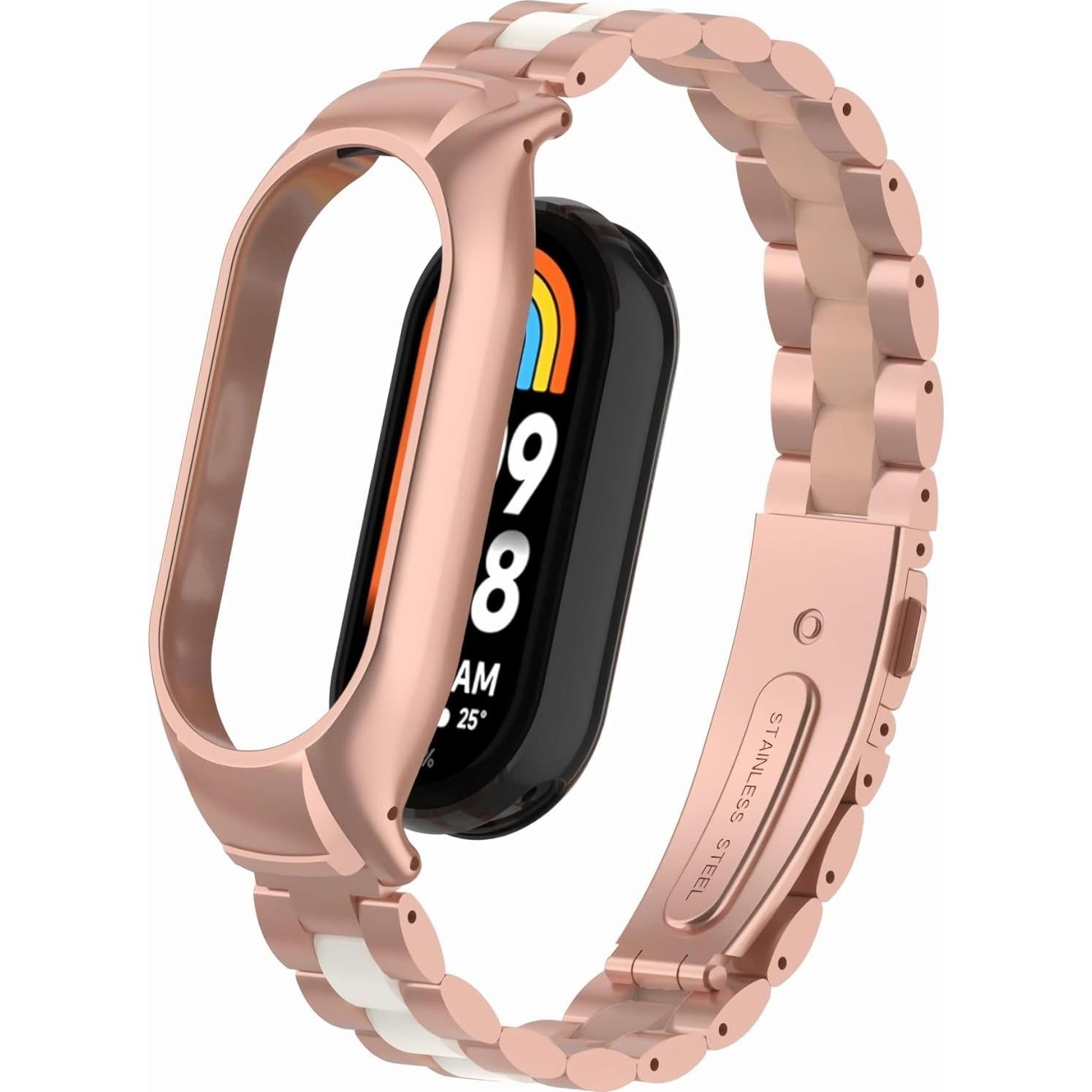 Correa de Acero Inoxidable para Xiaomi Mi Band 8 - Ajustable