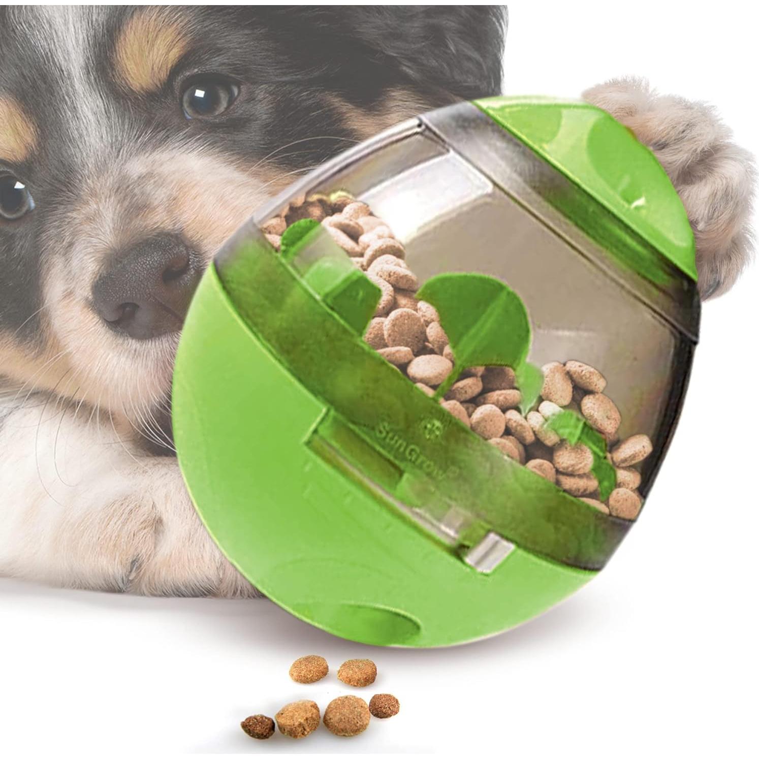 Pelota de Golosinas SunGrow Verde para Conejos y Mascotas Pequeñas