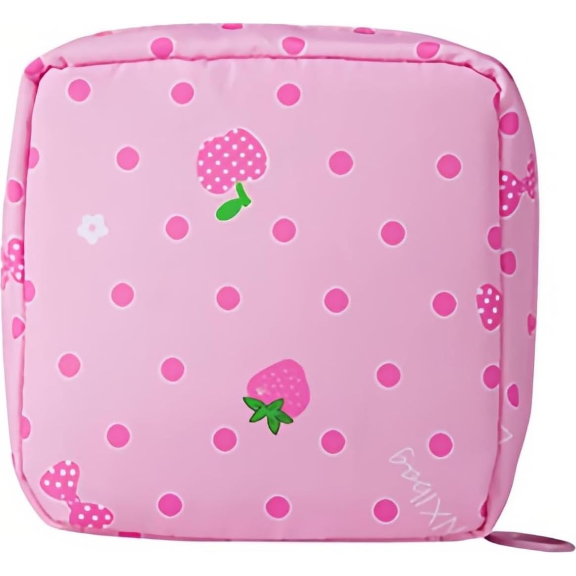 Bolsa de Almacenamiento de Toallas Sanitarias PayPie Rosa 12x12 cm