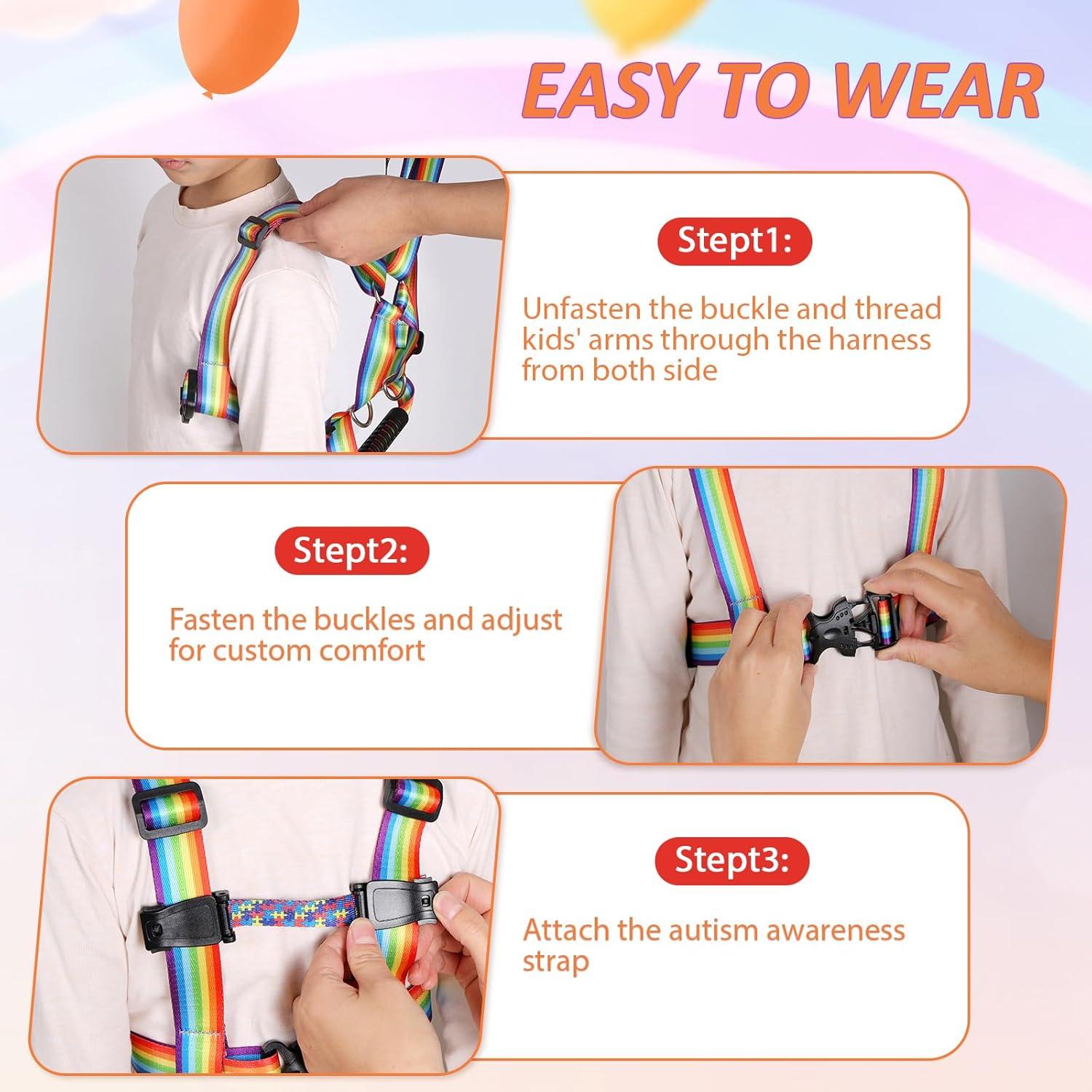 Arnés de Seguridad JXM para Niños 3 a 6 Años - Correa Ajustable