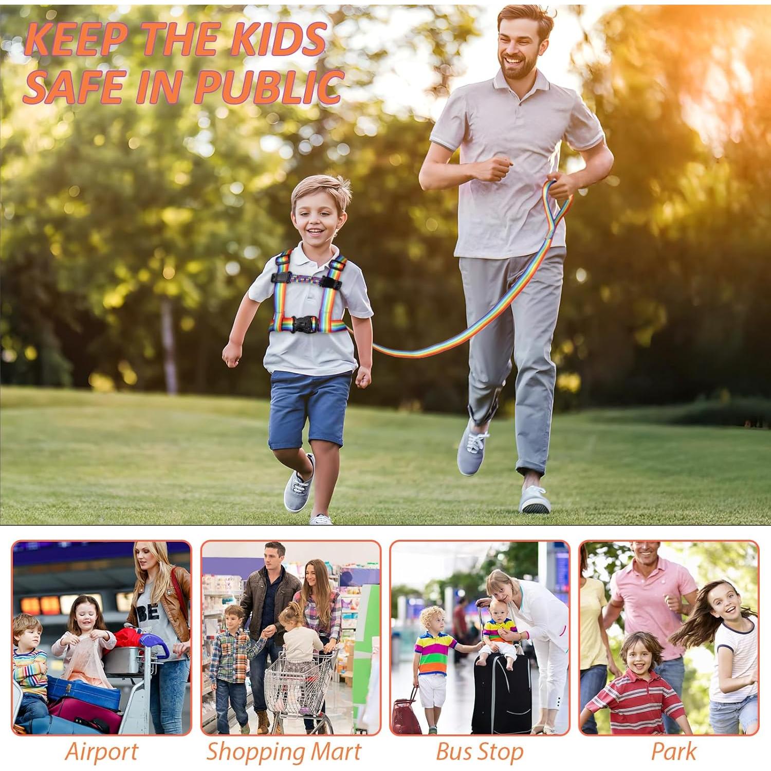 Arnés de Seguridad JXM para Niños 3 a 6 Años - Correa Ajustable