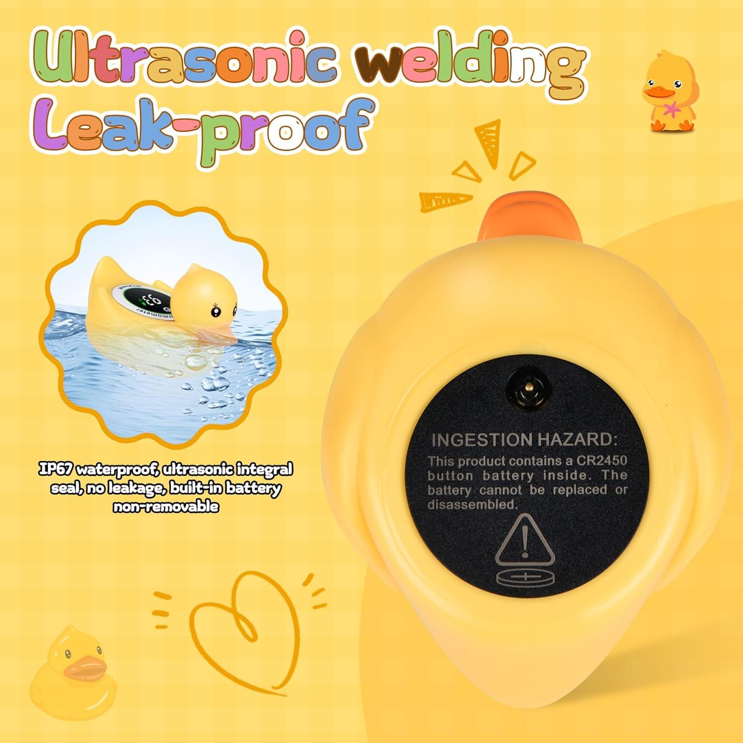 Termómetro de baño para bebés Goyowat pato flotante LED