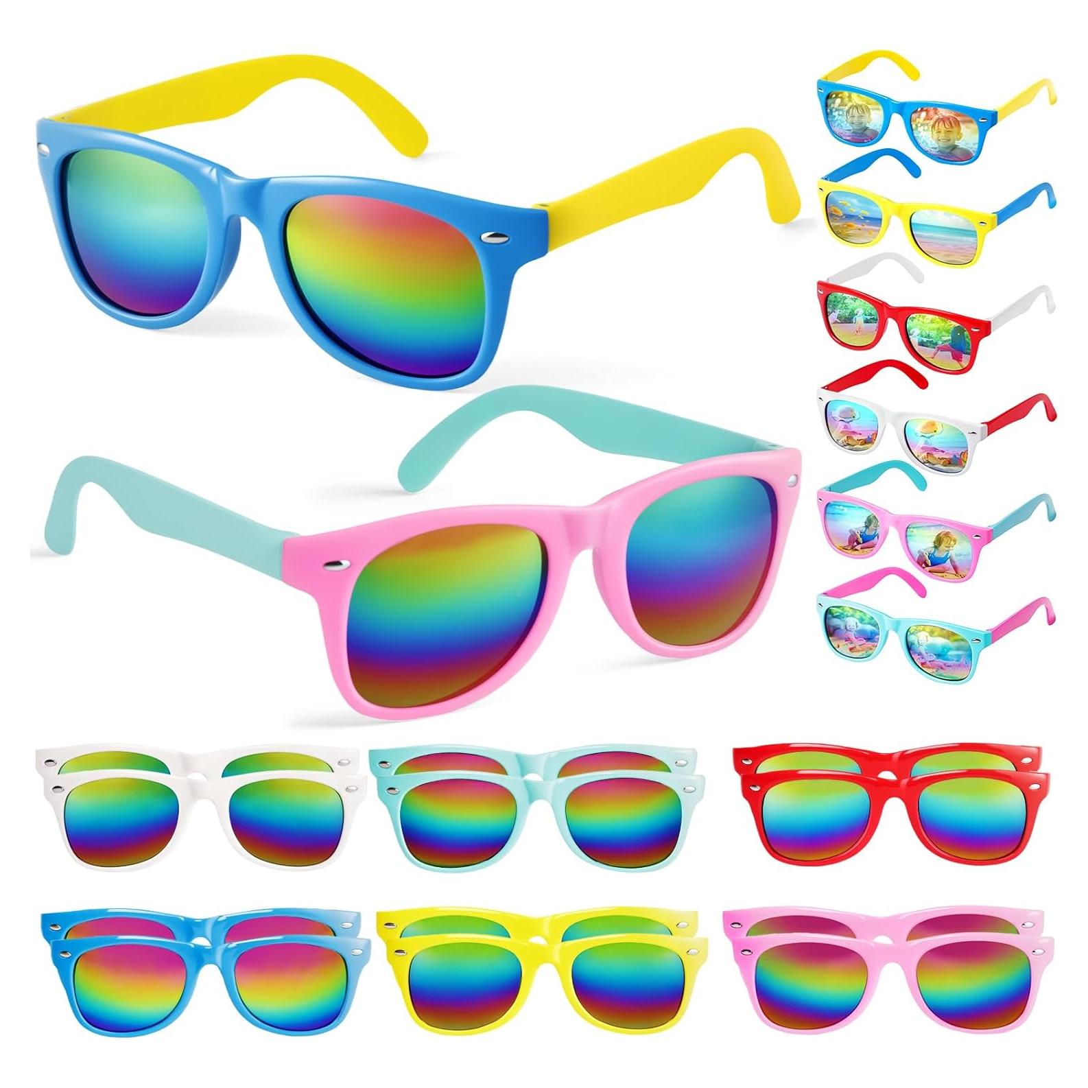 LovesTown Gafas de Sol para Niños UV400 Multicolor - 6 Paquetes