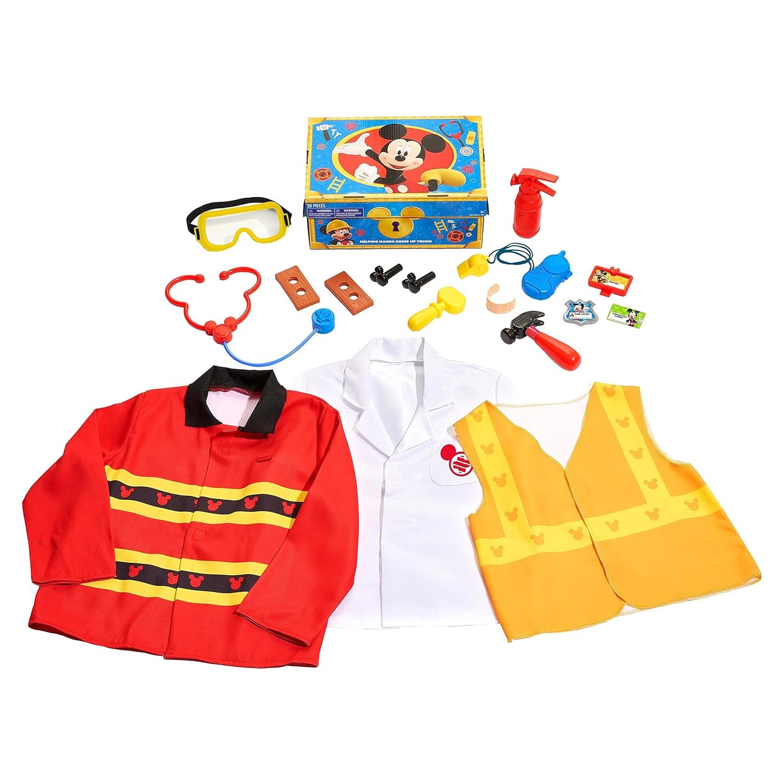 Baúl de Disfraces Mickey Mouse 19 Piezas para Niños 3+