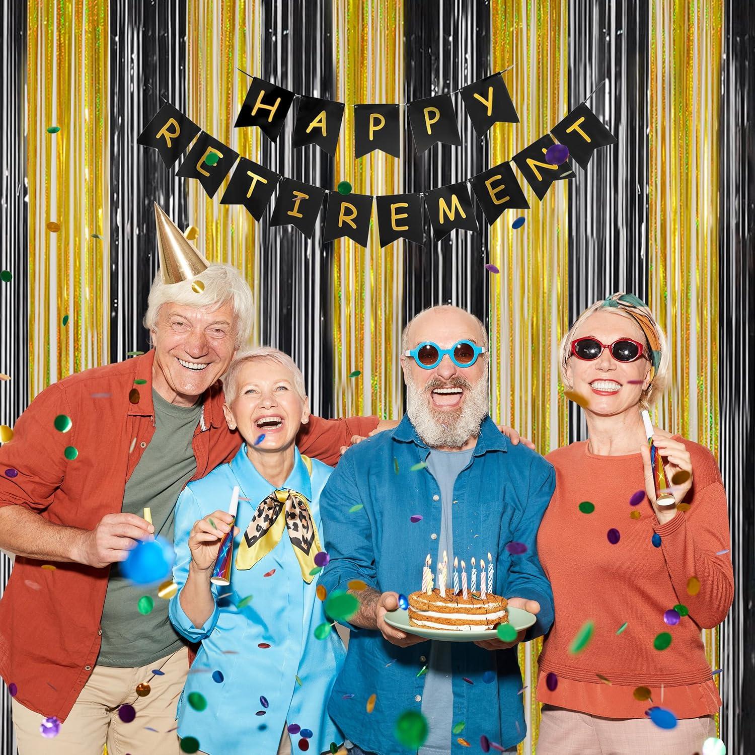 Cortinas de Flecos de Foil Melsan 2 Piezas 0.97x2.44m Negro